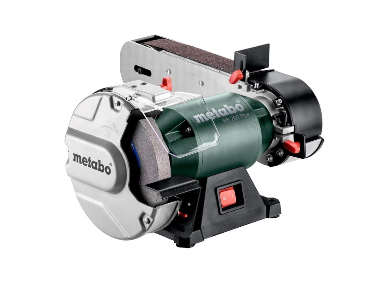 metabo Bandschleifer Metabo Bandschleifmaschine BS 200 Plus, (6 tlg)