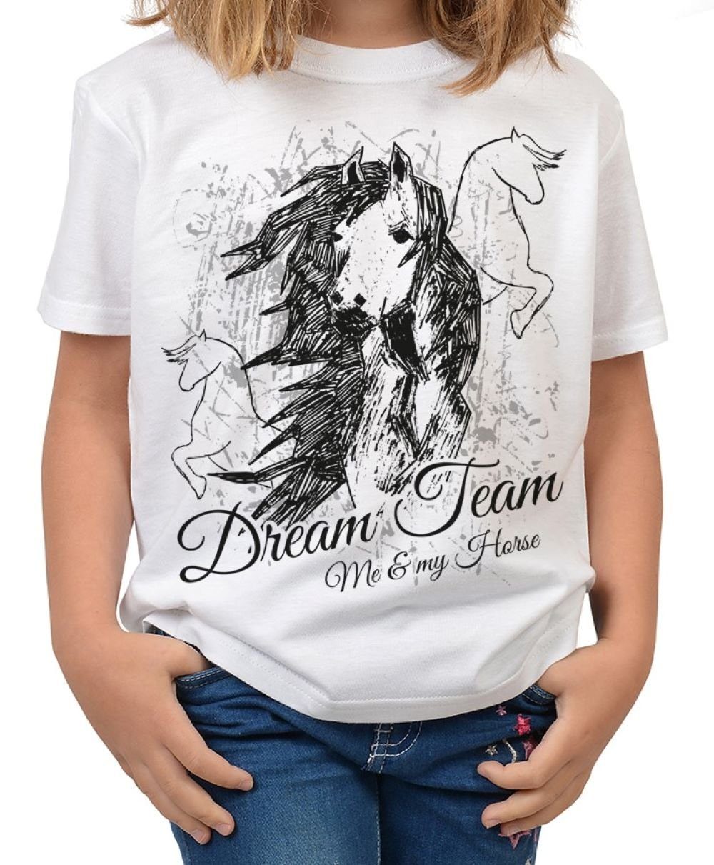 T-Shirt Mädchen Pferde Shirt
