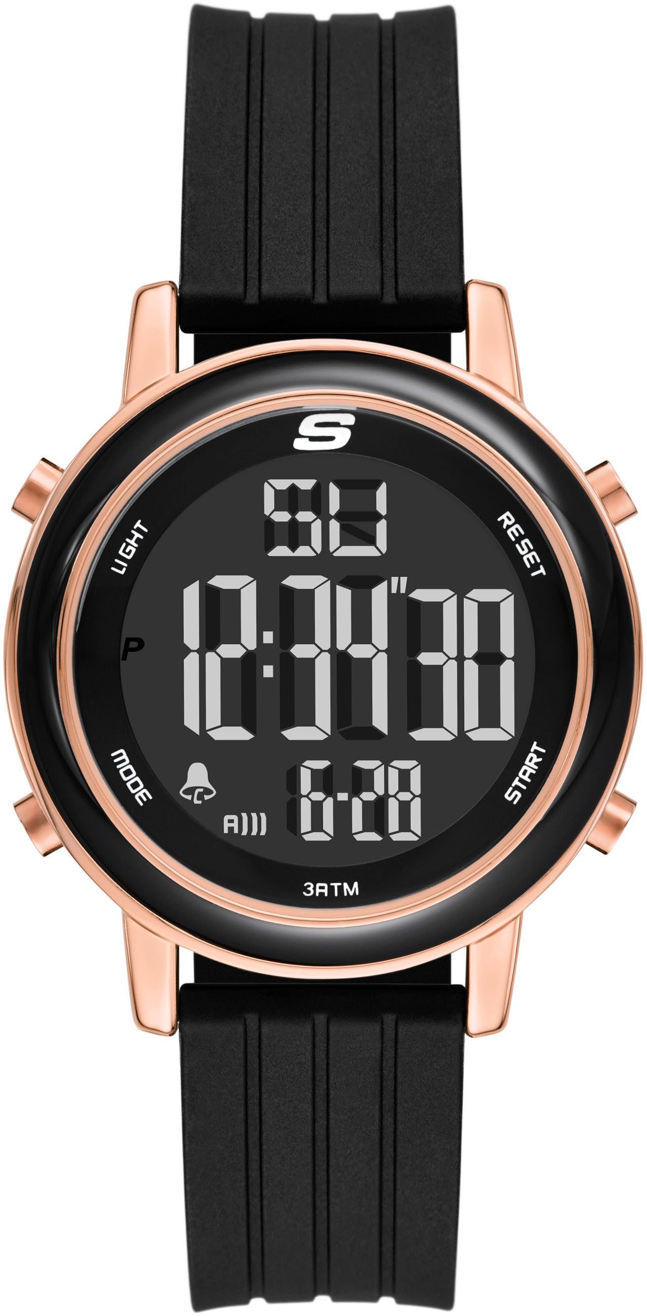Skechers Chronograph WESTPORT SR6325, Quarzuhr, Armbanduhr, Damenuhr, Herrenuhr, Silikonarmband, digital