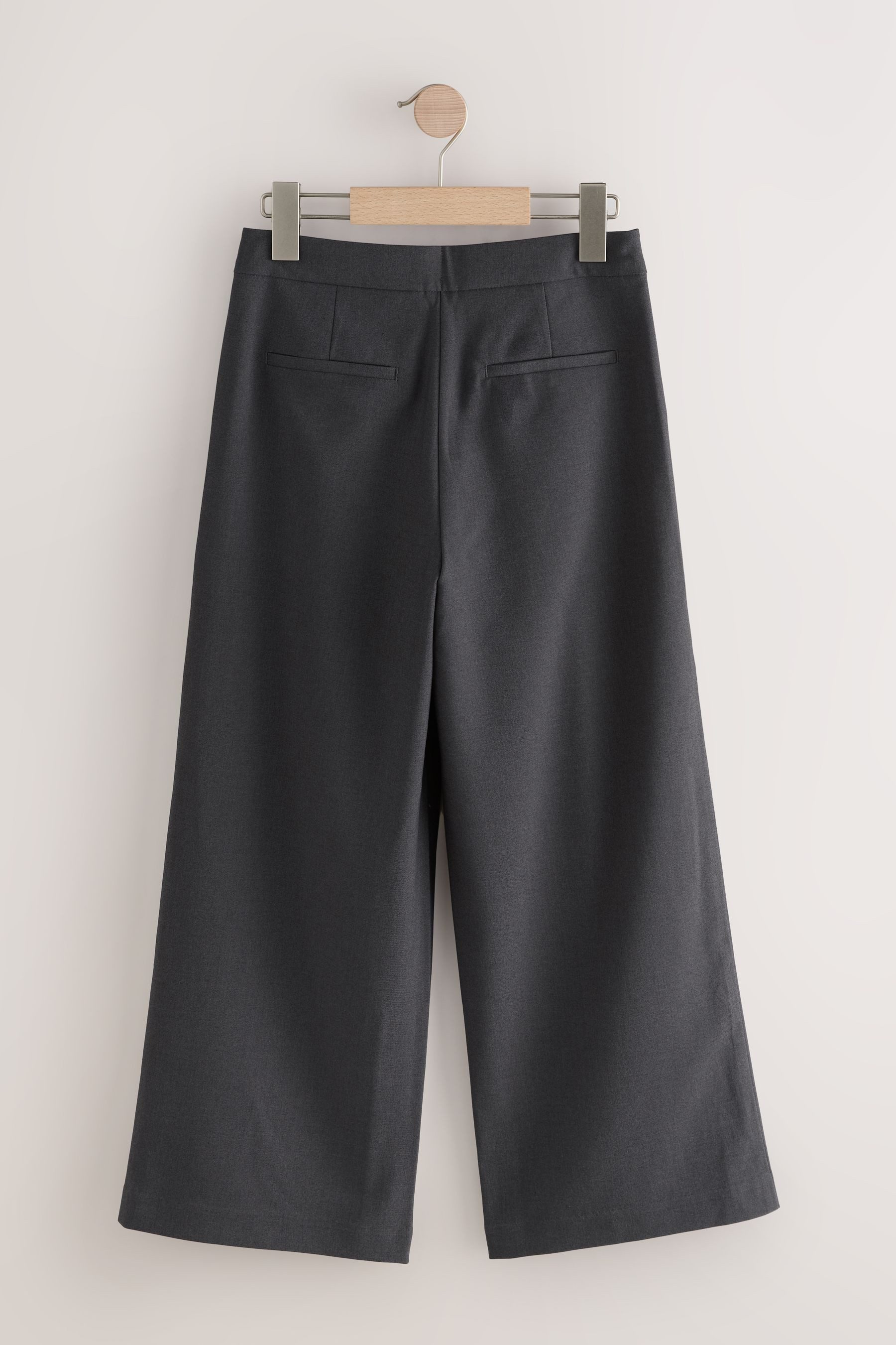 Next Palazzohose Kürzere Hose mit weitem Bein, Senior-Schulhose (1-tlg)
