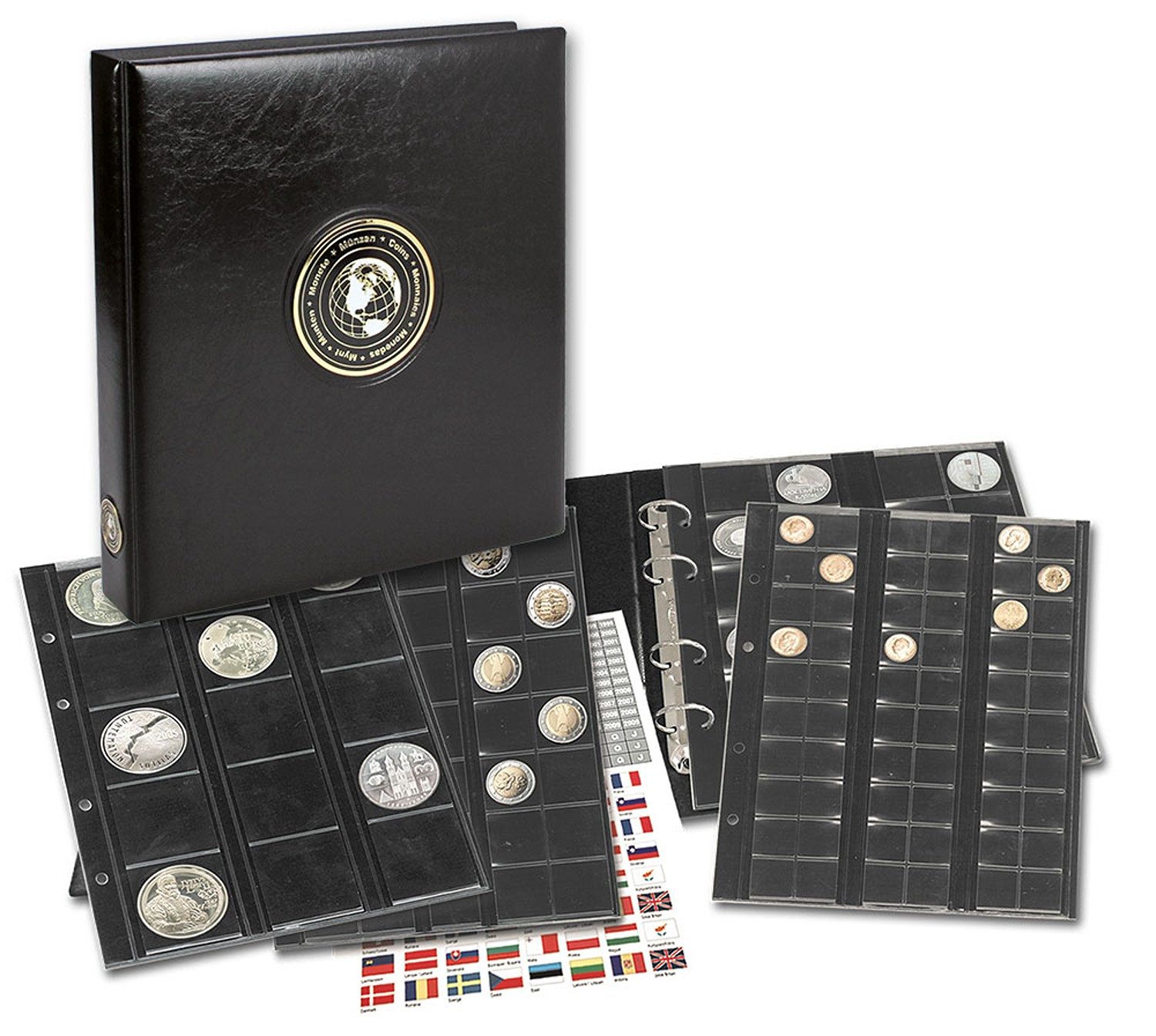 Safe-Album Münzetui 7346 mit 4 Münzblättern