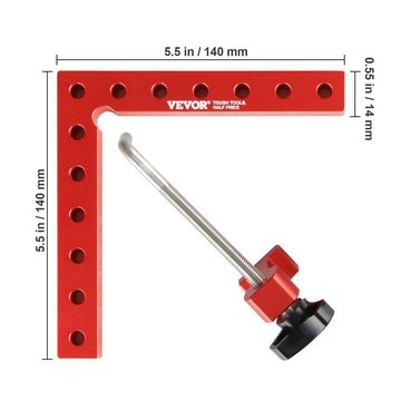 VEVOR Kettenpeitsche VEVOR 90-Grad-Positionierungswinkel, 140 x 140 mm rechtwinklige