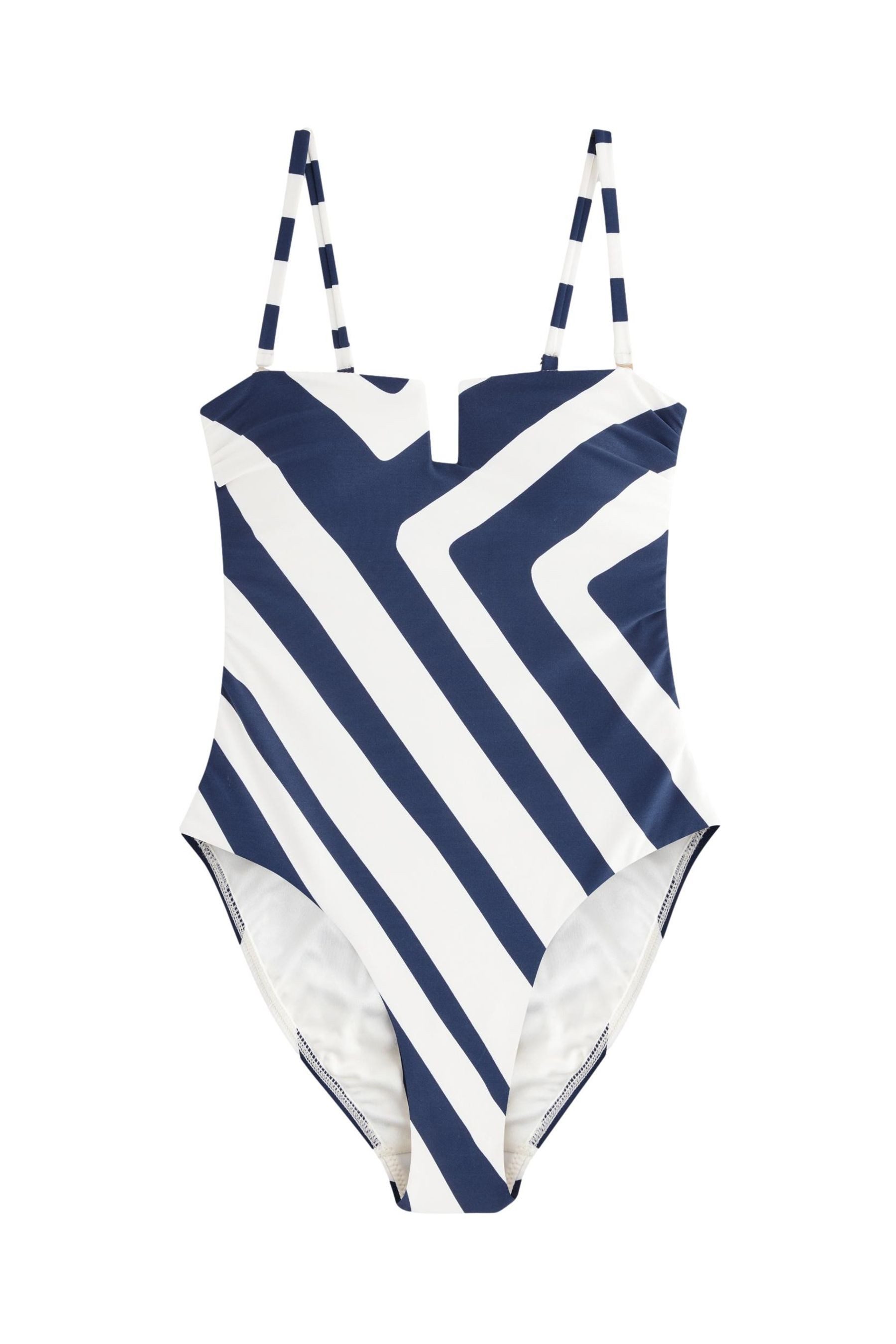 Next Badeanzug Bauchformender Bandeau-Badeanzug mit Dekolletè (1-St) günstig online kaufen