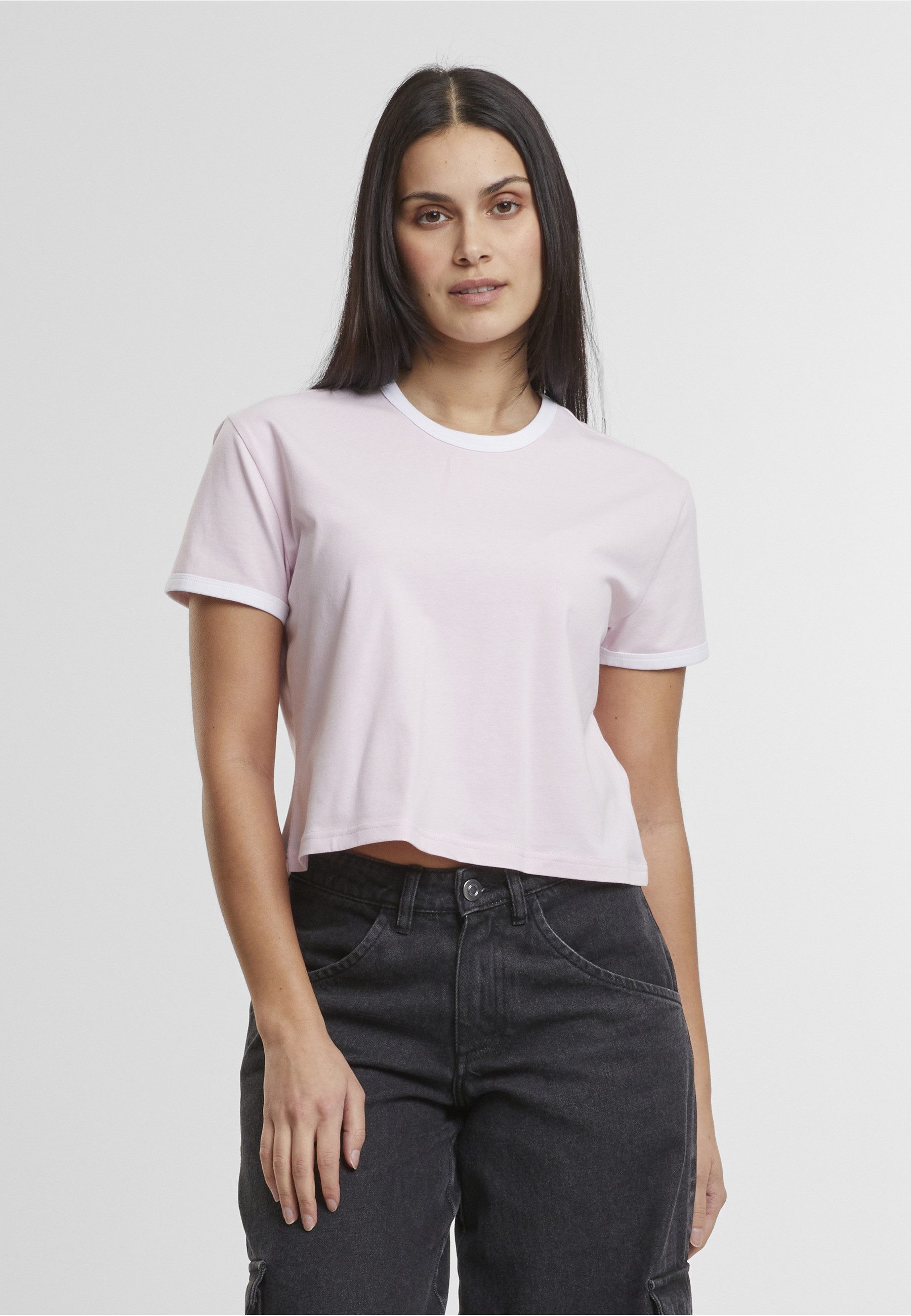 URBAN CLASSICS T-Shirt Urban Classics Ladies Contrast Retro T-Shirt (1-tlg)