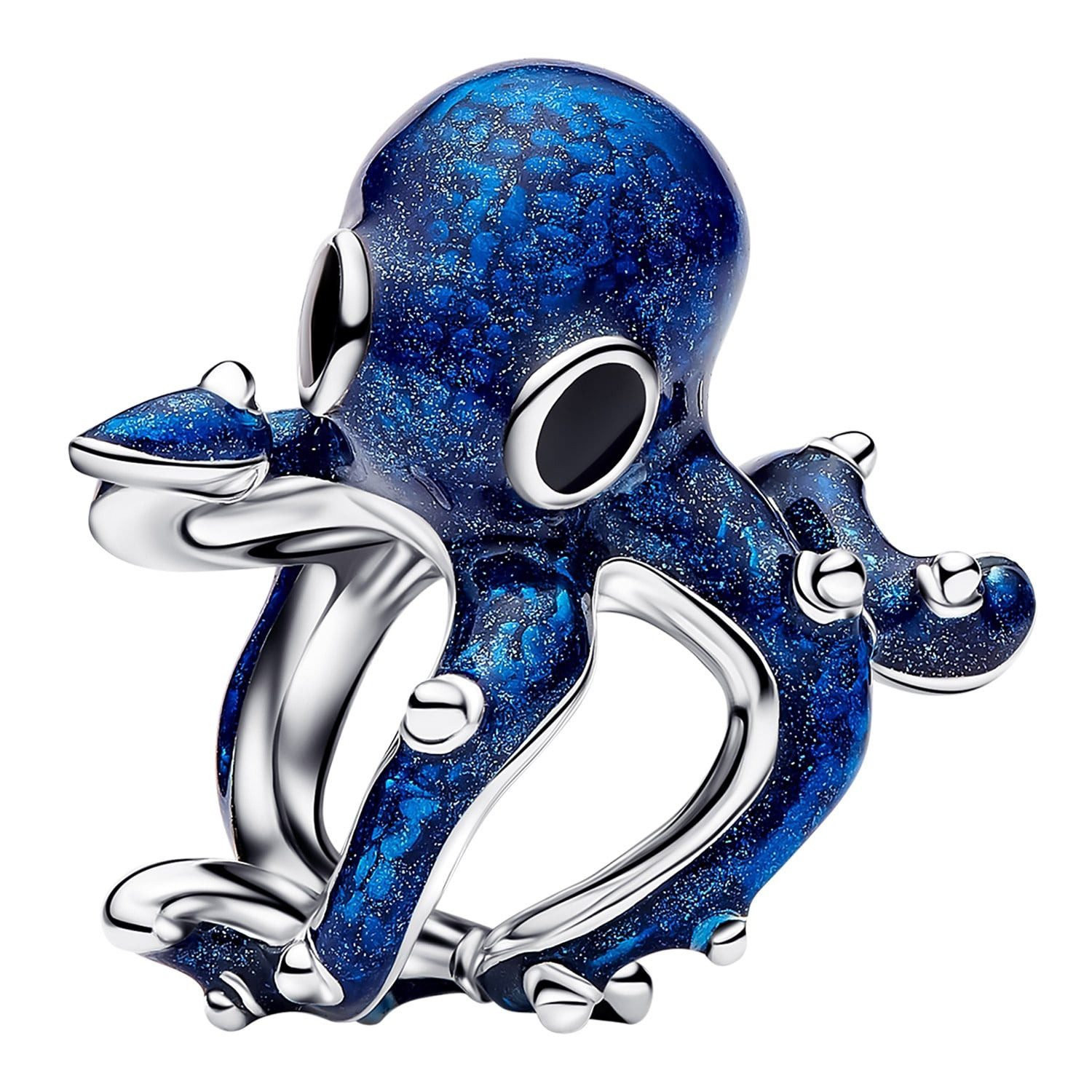 Pandora Charm-Armband DamenSilber Starterset Blauer Oktopus