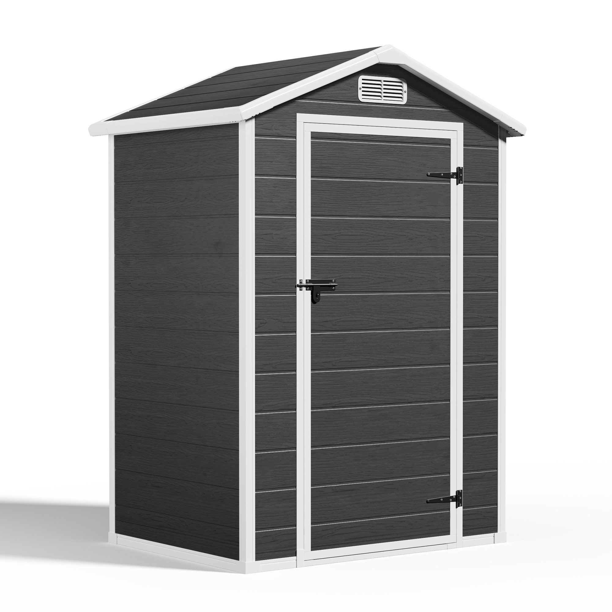 Bealife Gartenhaus Gartengeräteschuppen, 1m² Gartenhaus Kunststoff Schuppen 92 x 122 cm