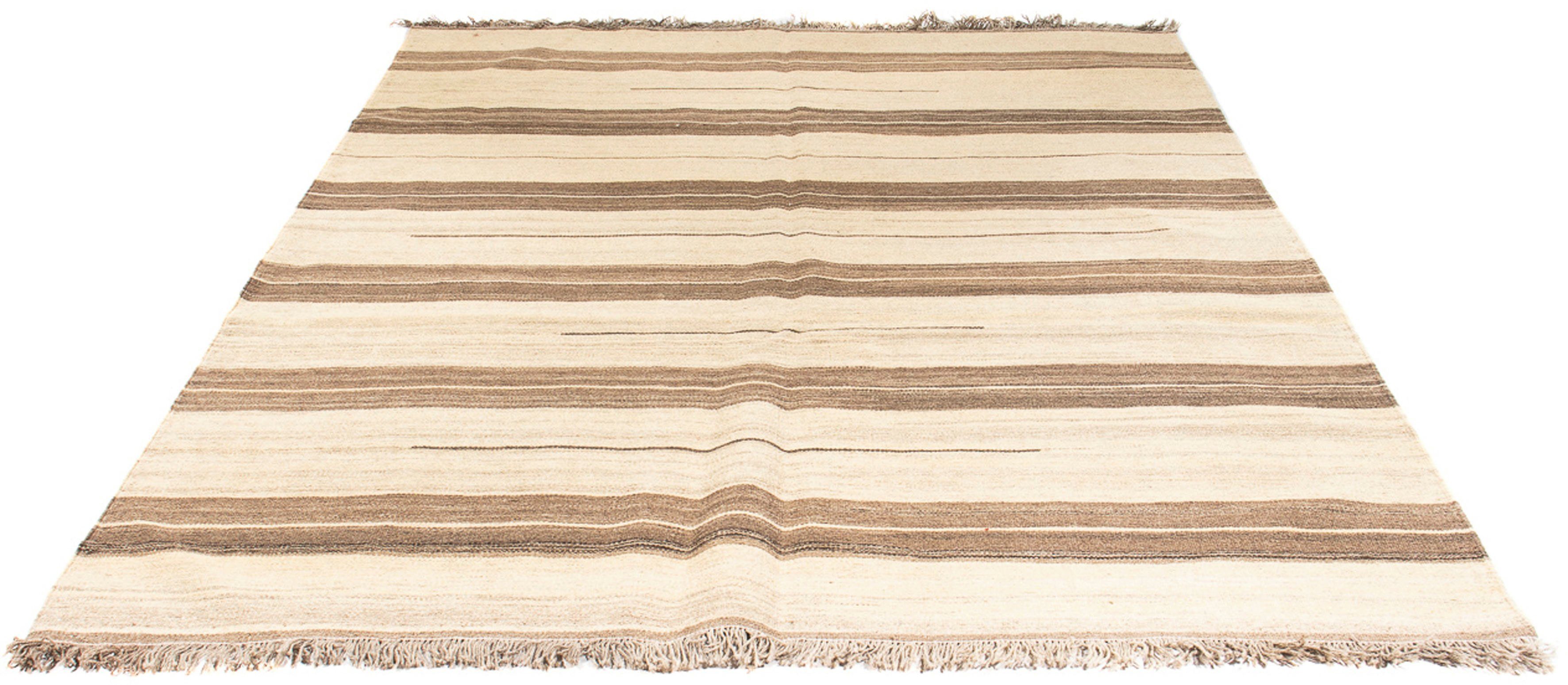 Wollteppich Kelim - Oriental - 242 x 176 cm - beige, morgenland, rechteckig, Höhe: 4 mm, Wohnzimmer, Einzelstück