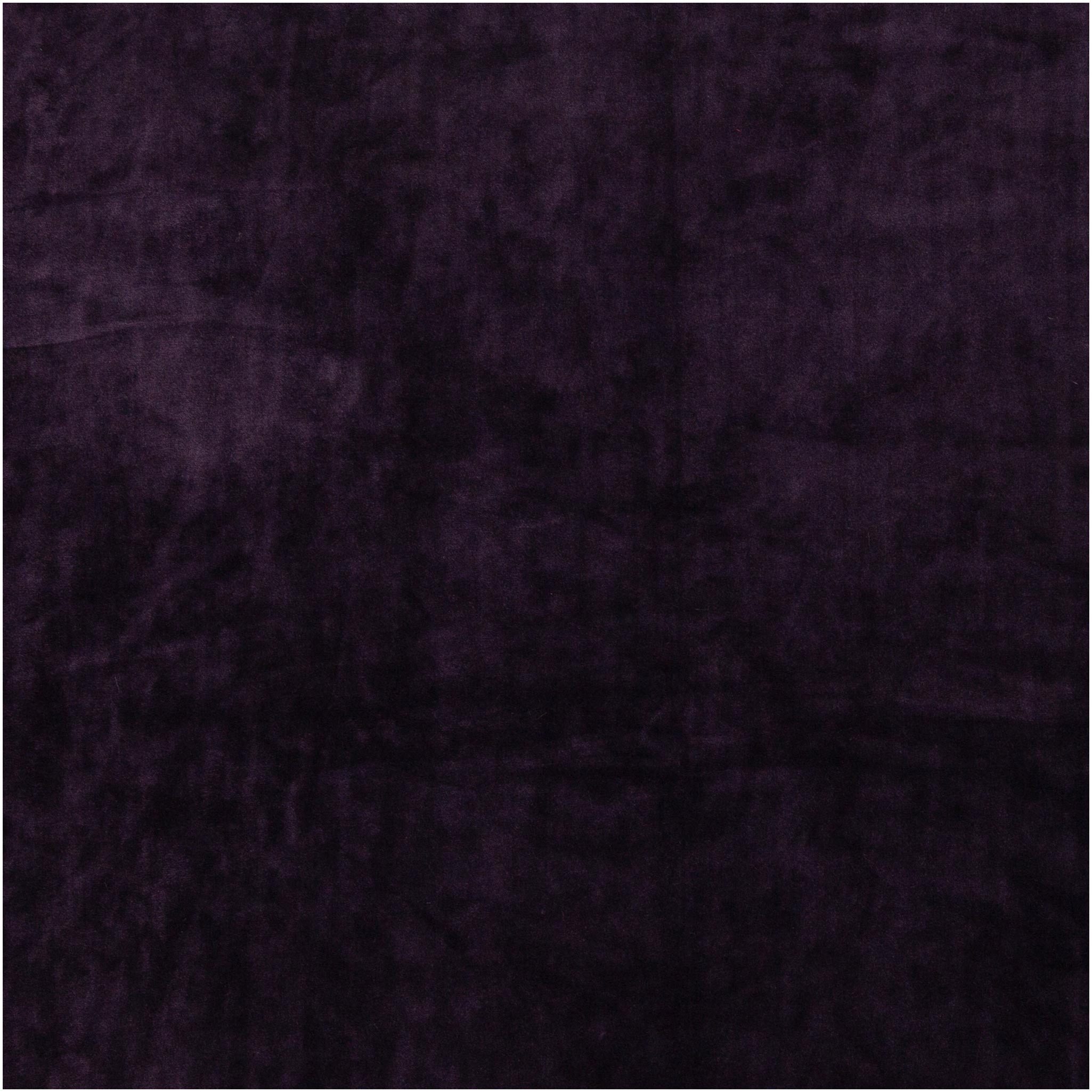 maDDma Stoff Velours-Strech Samt Samtstoff ab 0,5mx1,5m Nicky Kostümstoff uni, aubergine