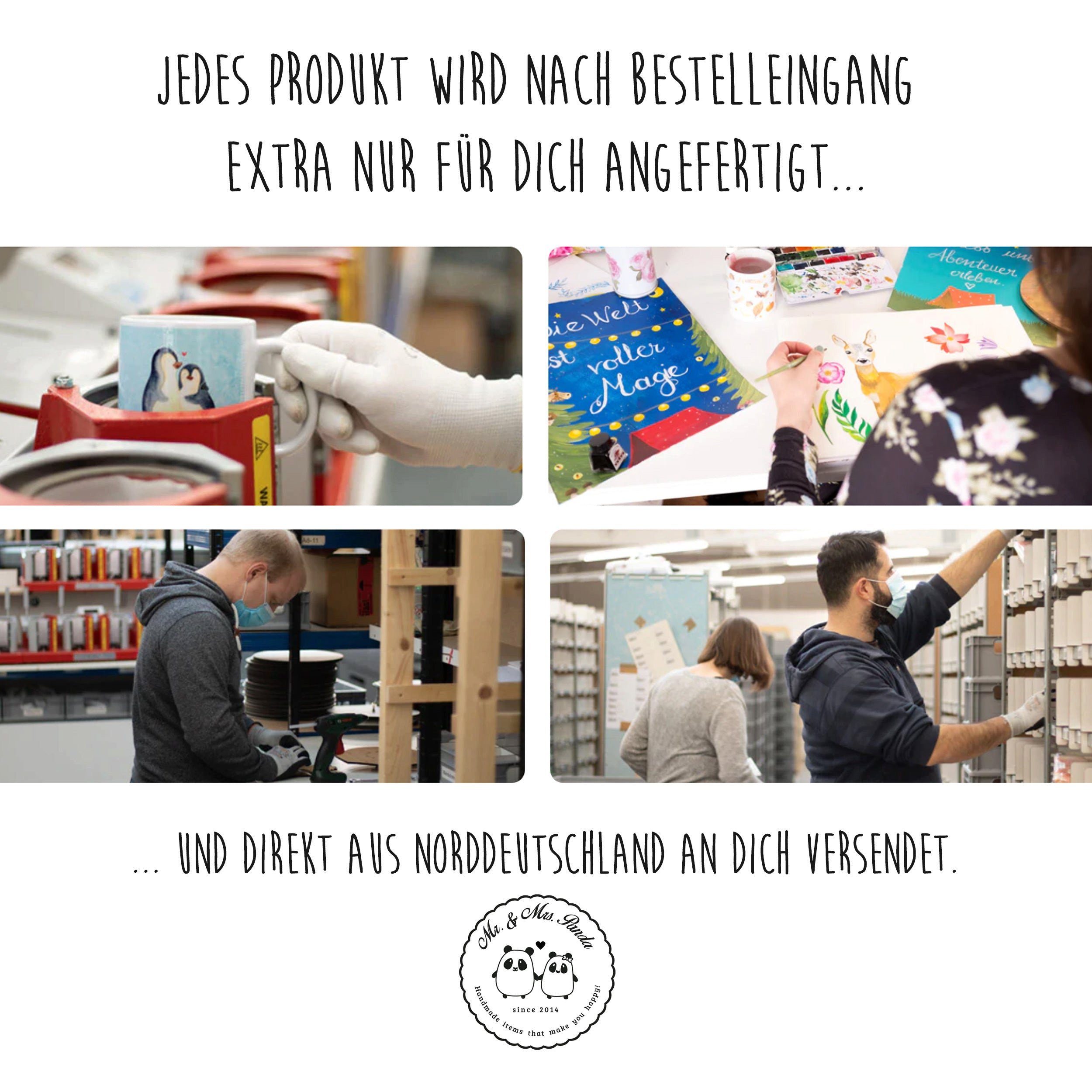 Thumbnail - Mr. & Mrs. Panda Postkarte Garching bei München - Geschenk, Stadt, Städte, Ansichtskarte, Dorf