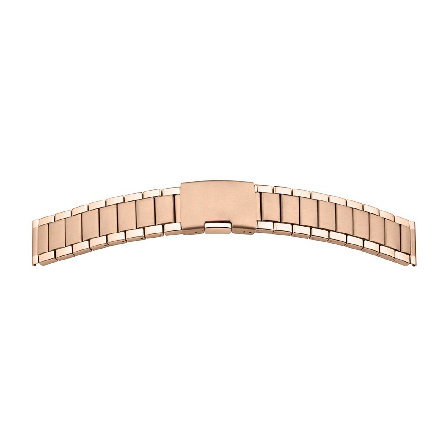 Selva Technik Uhrenarmband Metallband PVD, 24mm poliert/mattiert rosé Edelstahl