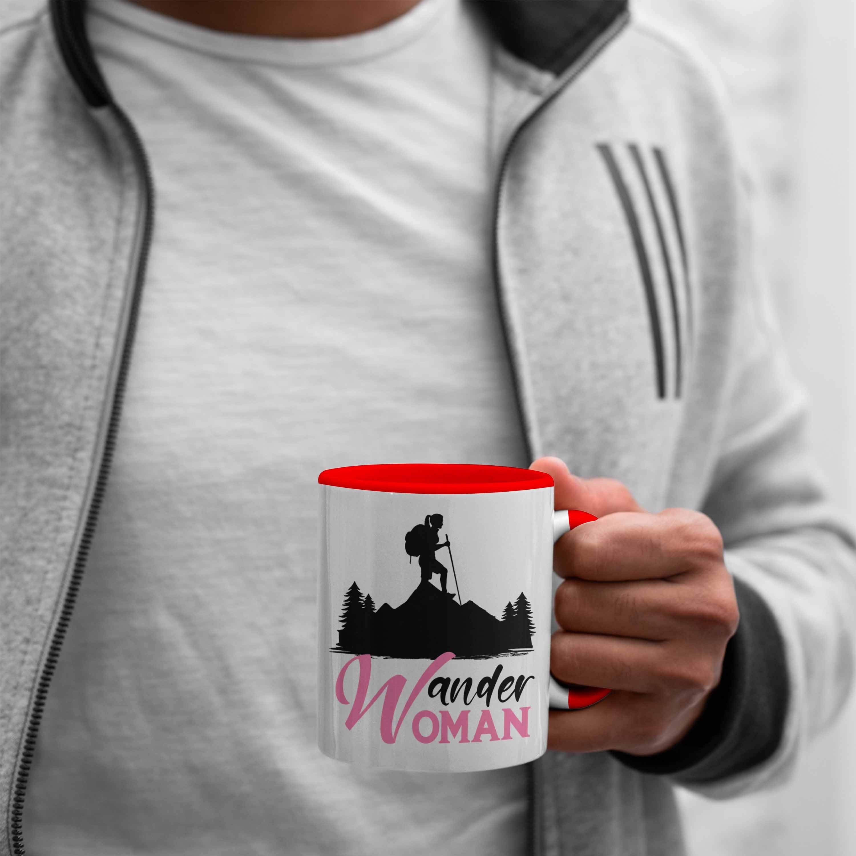 Rot Tasse Wandern Tasse Wandern Wander zum - Woman Geschenk Lustige Tasse Trendation Trendation Geschenkidee Frauen