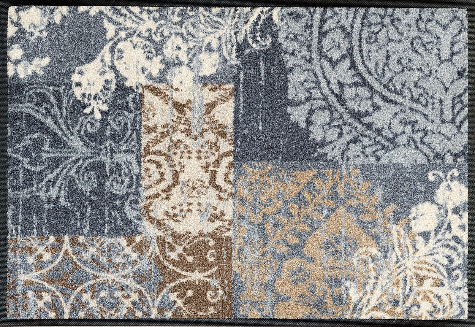 wash+dry by Kleen-Tex Fußmatte Armonia, rechteckig, Höhe: 7 mm, Schmutzfangmatte, Patchwork Design, Ornamente, rutschhemmend, waschbar