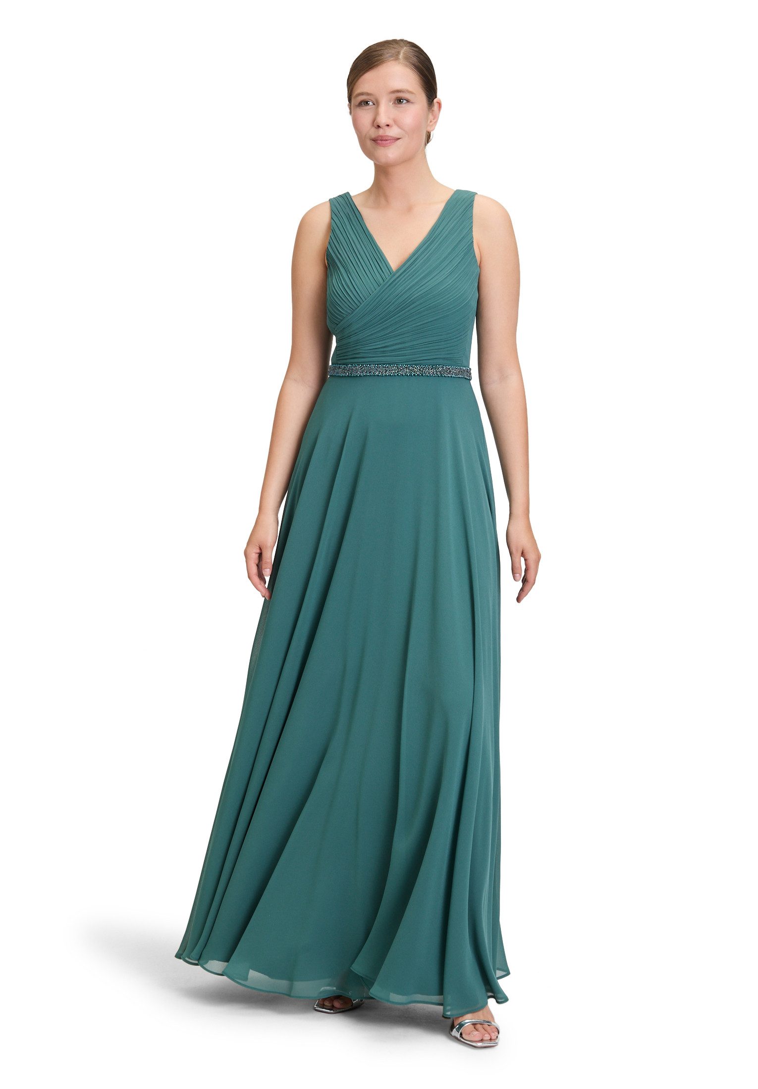 Vera Mont Abendkleid Damen mit Plissee Dekoelemente günstig online kaufen