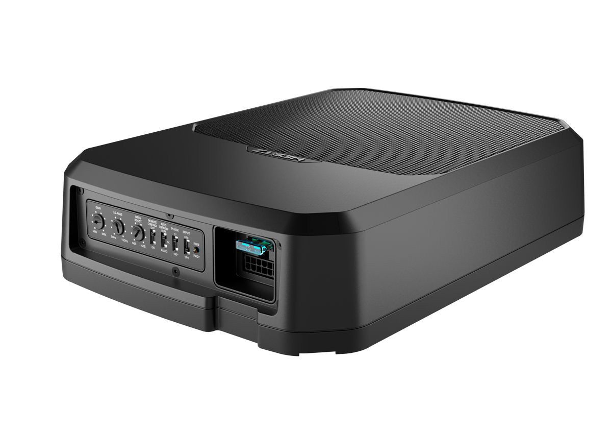 Hertz DBA 201 F, flacher Aktivsubwoofer Auto-Subwoofer (220 W, max.: W 20 cm)