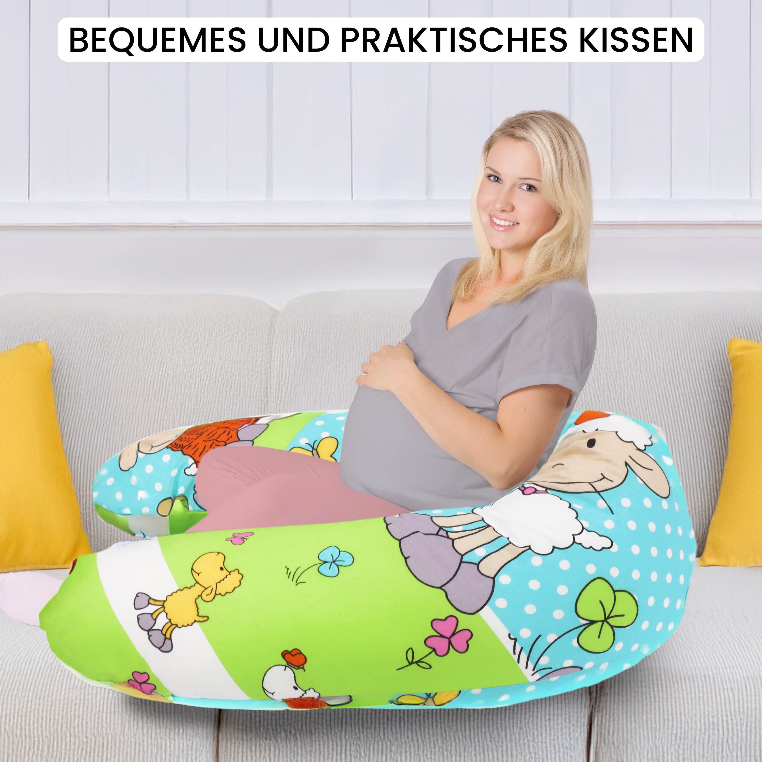 Amilian Stillkissen XXL 170 cm - Schwangerschaftskissen & Seitenschläferkis günstig online kaufen