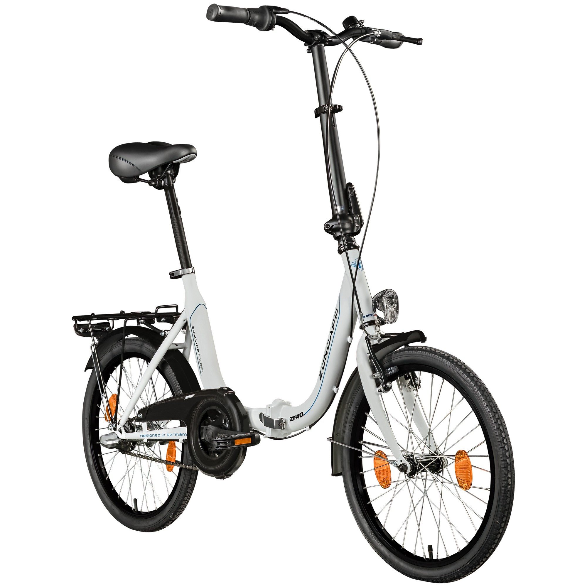 Zündapp Faltrad ZF40, 3 Gang, Nabenschaltung, Klapprad 20 Zoll Faltrad STVZO Zündapp ZF40 Stadtrad 6 Gänge Bike