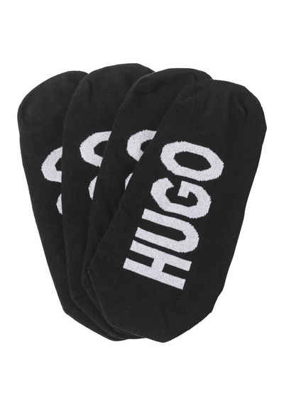 HUGO Носки для кроссовок 2P INVISIBLE W (Packung, 2-Paar, 2er) mit Hugo Logoschriftzug unter der Sohle