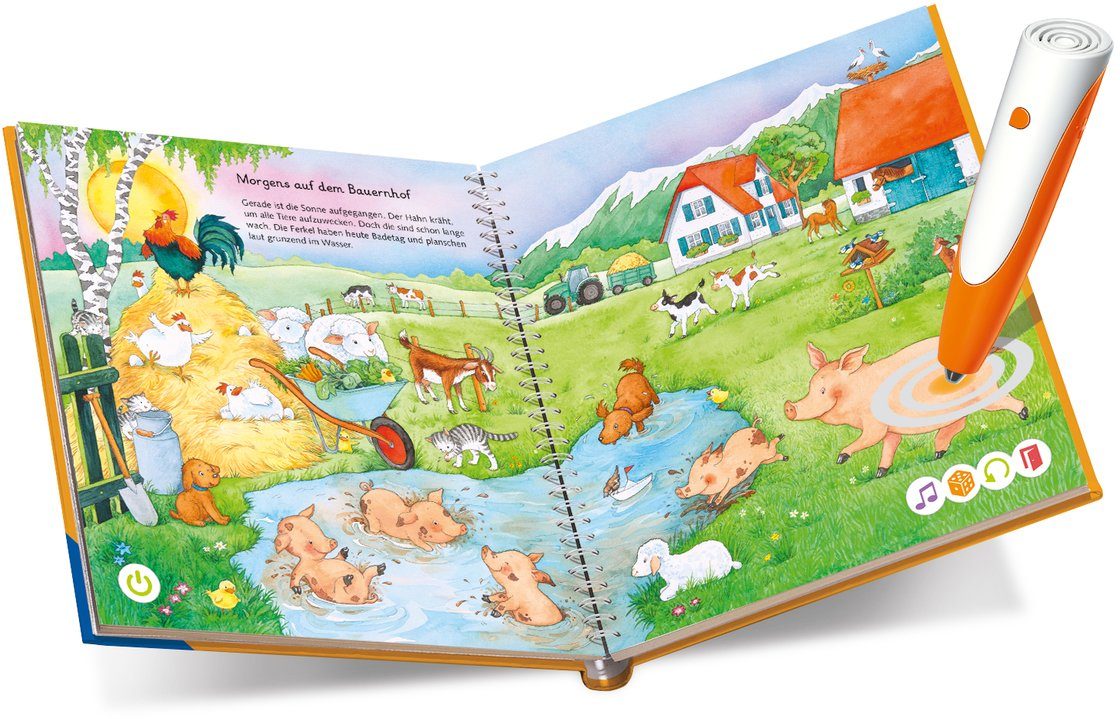 Ravensburger Kinderbuch tiptoi® Mein Wörter-Bilderbuch Tiere, Made in Europe