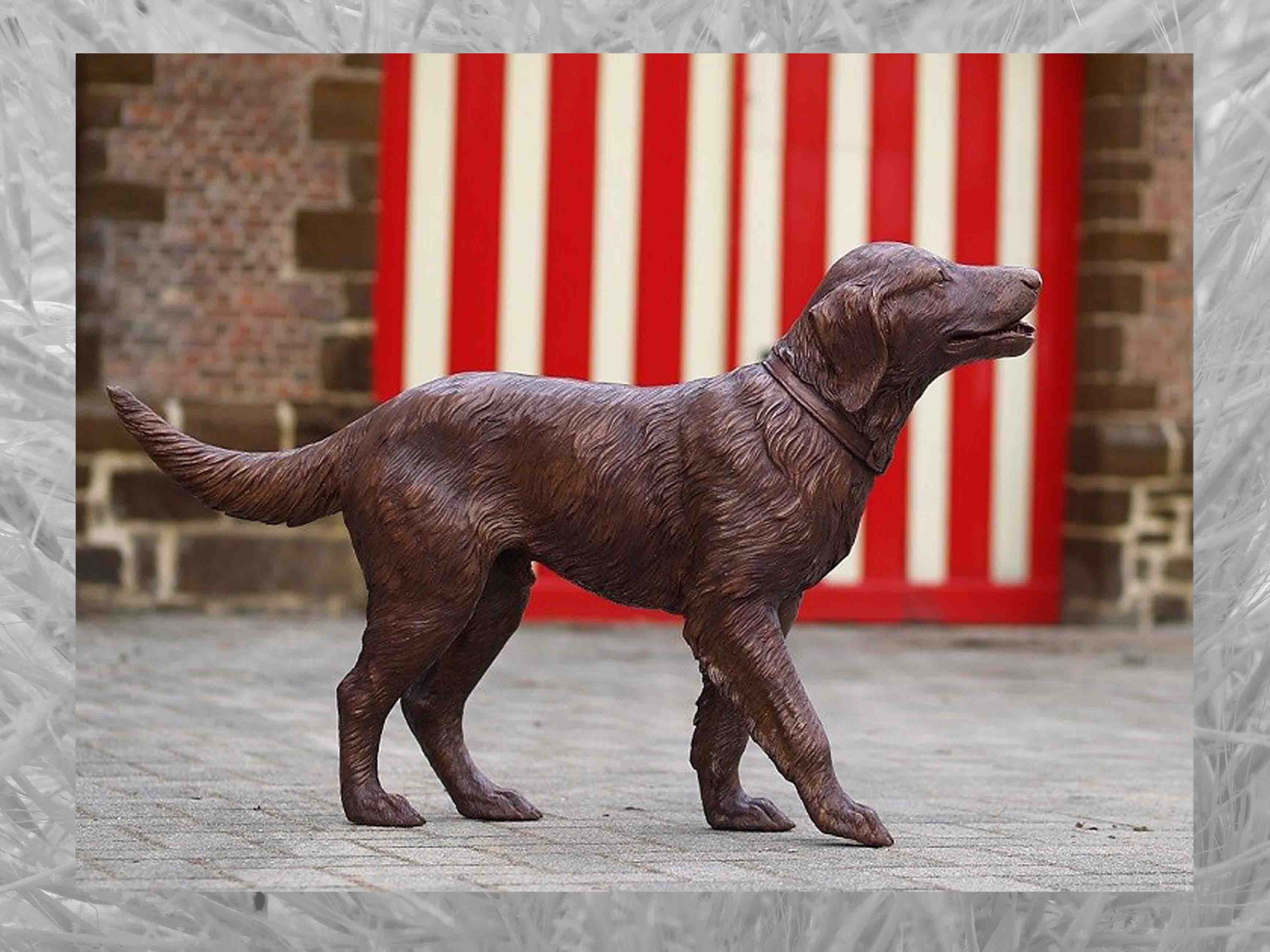 IDYL Gartenfigur IDYL Bronze-Skulptur Labrador, Bronze