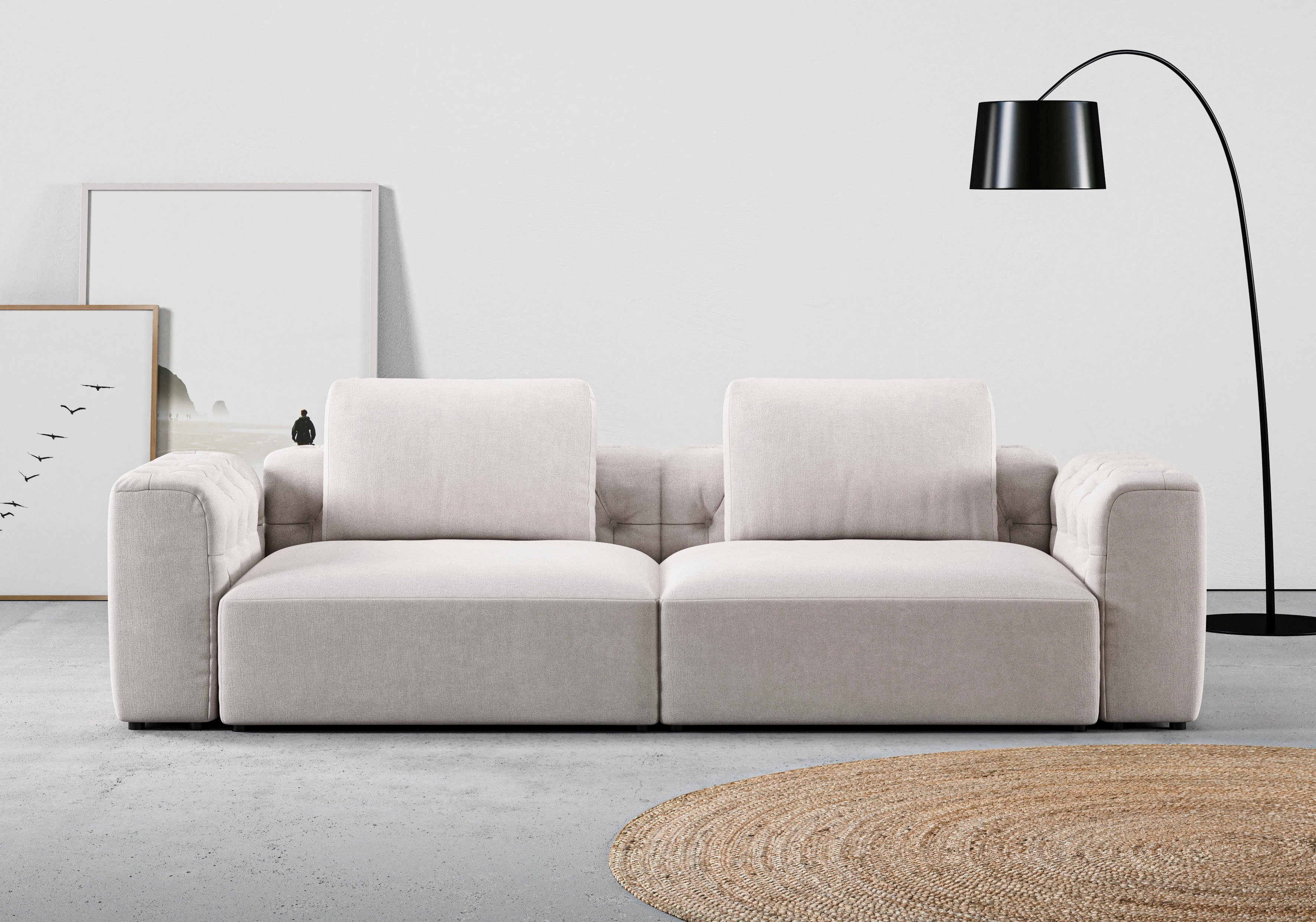 RAUM.ID 2,5-Sitzer Cushid, Modulsofa, bestehend aus 2 Teilen, Breite 268 cm