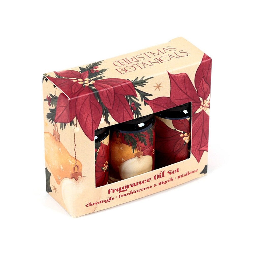 Puckator Duft-Set Christmas Botanicals Weihnachten Blumen Weihnachts-Duftöle