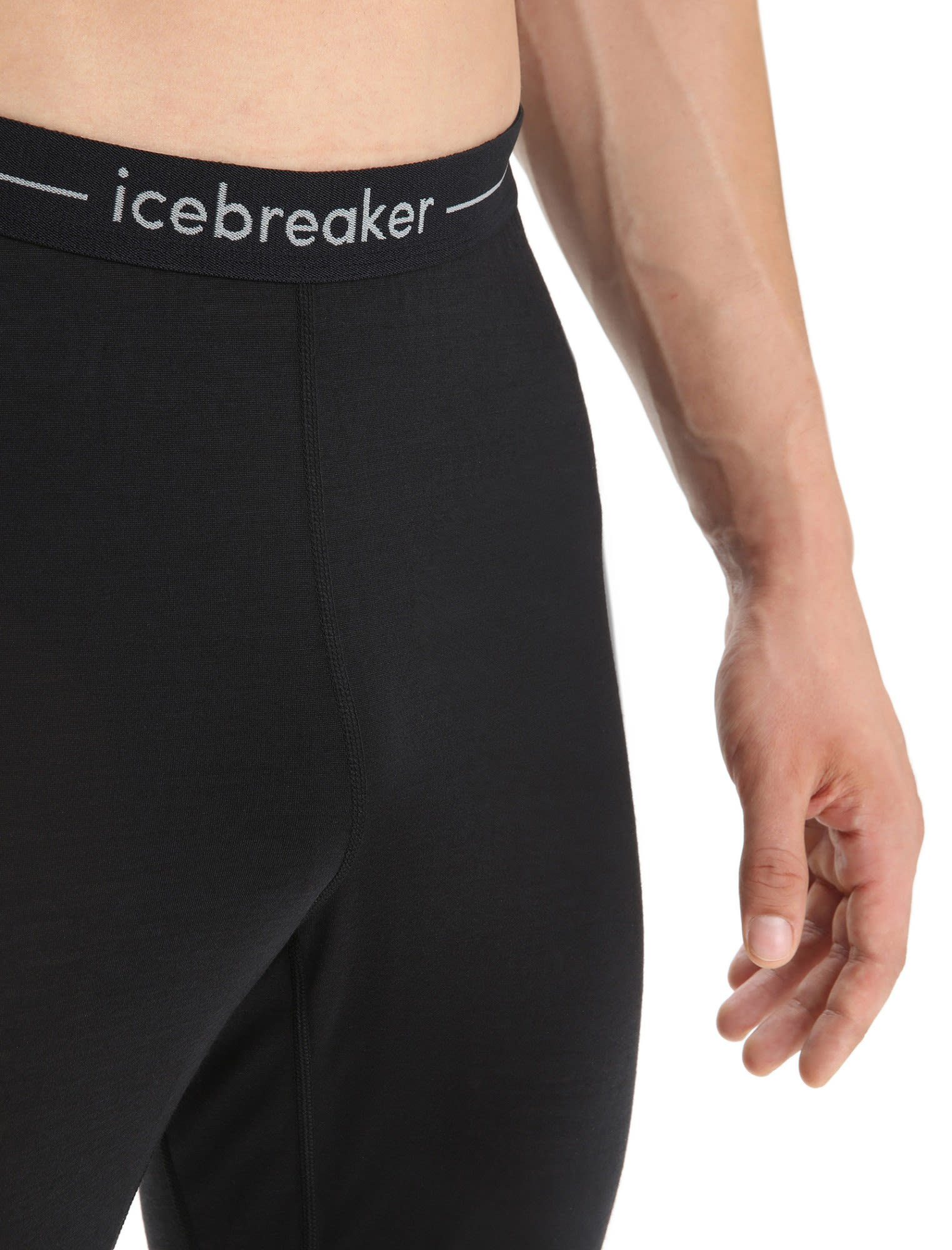 125 Black CB Grey - Unterhose Heather M Herren - Icebreaker Zoneknit Kurze Lange Icebreaker Leggings