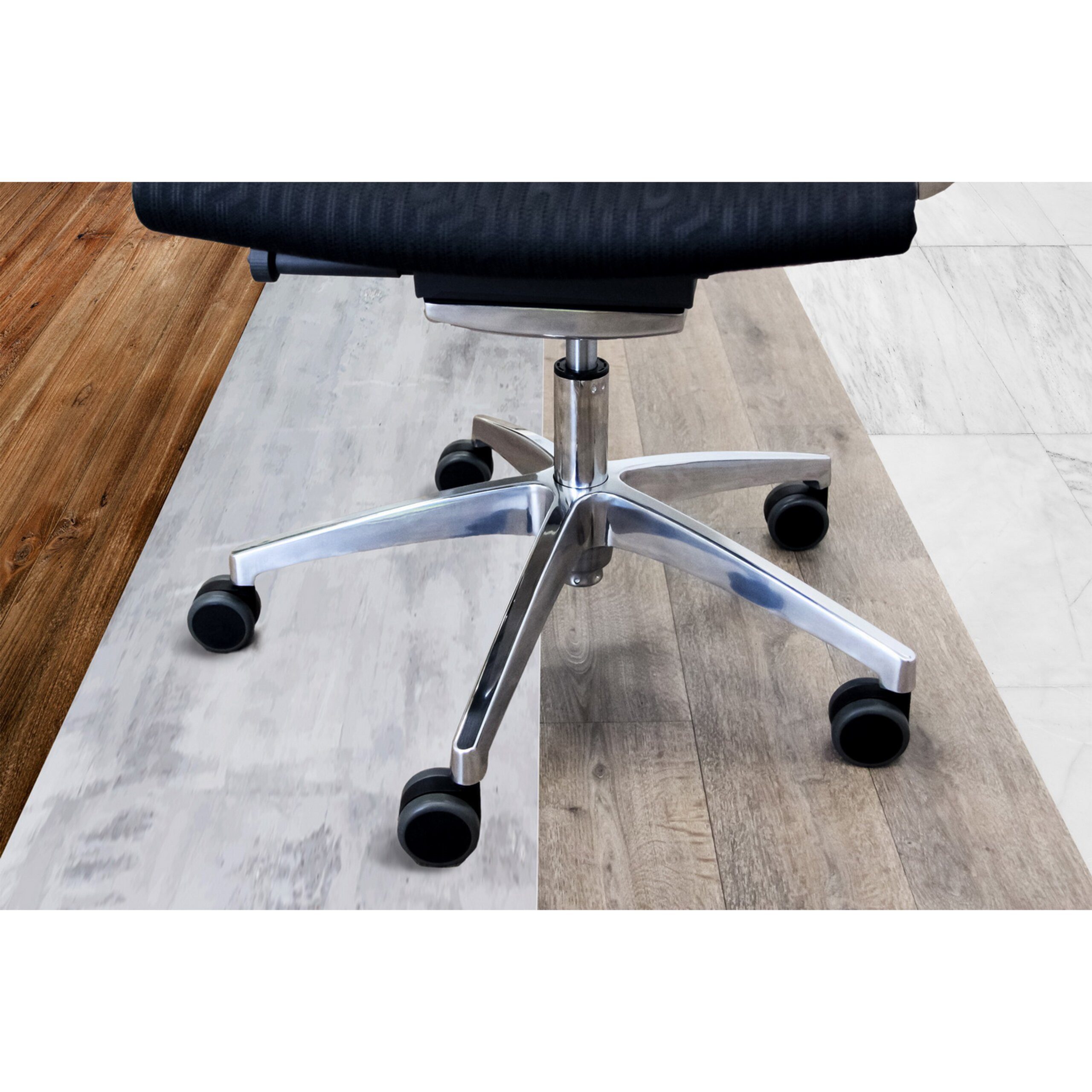 hjh OFFICE Stuhlrolle Stuhlrollen 5X Rolo No-Noise 11Mm/65Mm, (5er Pack), Hartbodenrollen Bürostuhl, Rollen für Schreibtischstuhl