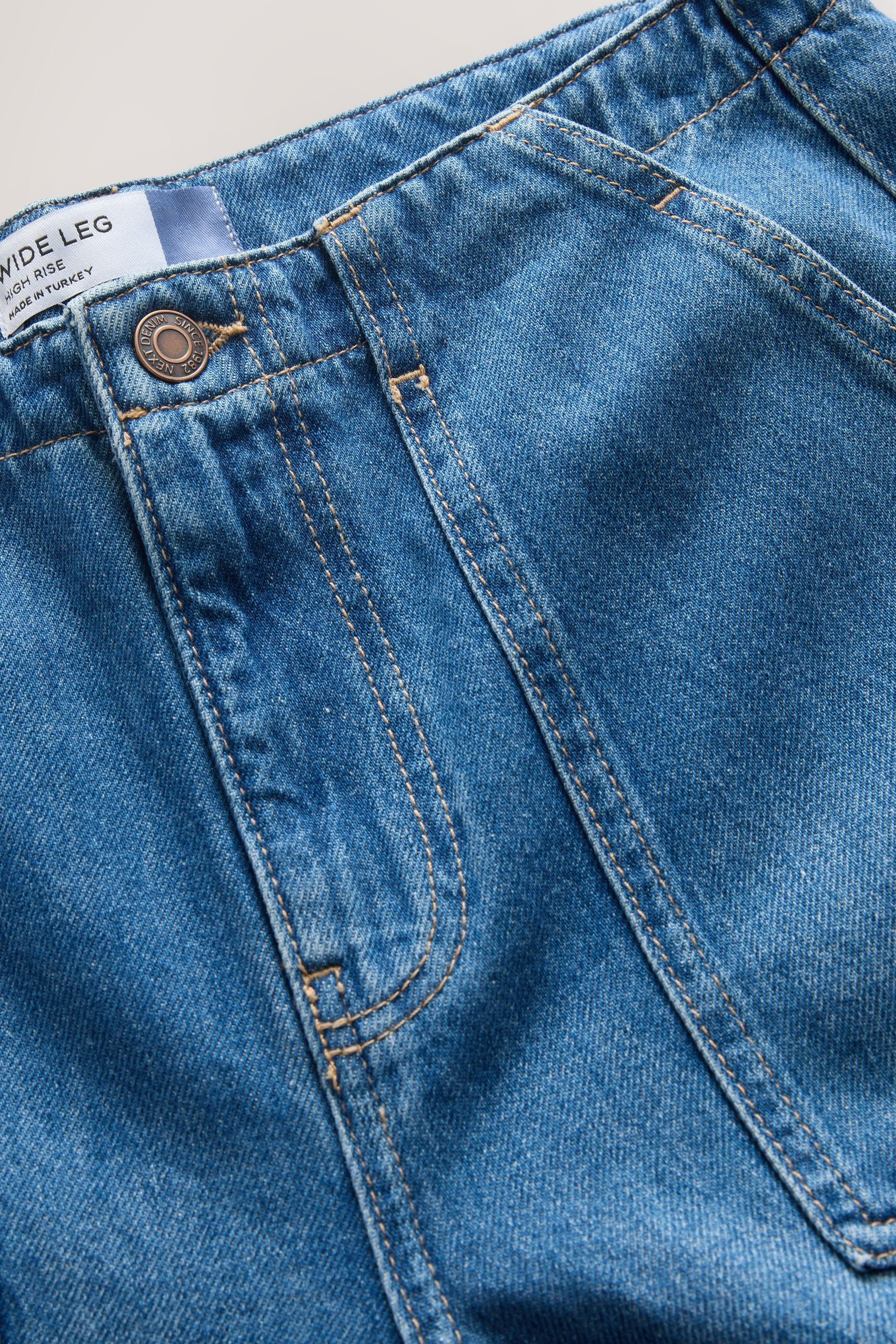 Next Weite Jeans Utility-Jeans mit weitem Bein (1-tlg)