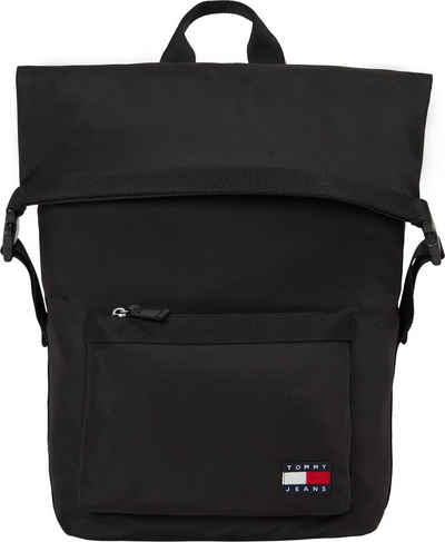 Tommy Jeans Cityrucksack TJM DAILY ROLLTOP BACKPACK, Freizeitrucksack Freizeit-Bag Schulrucksack Recycelte Materialien