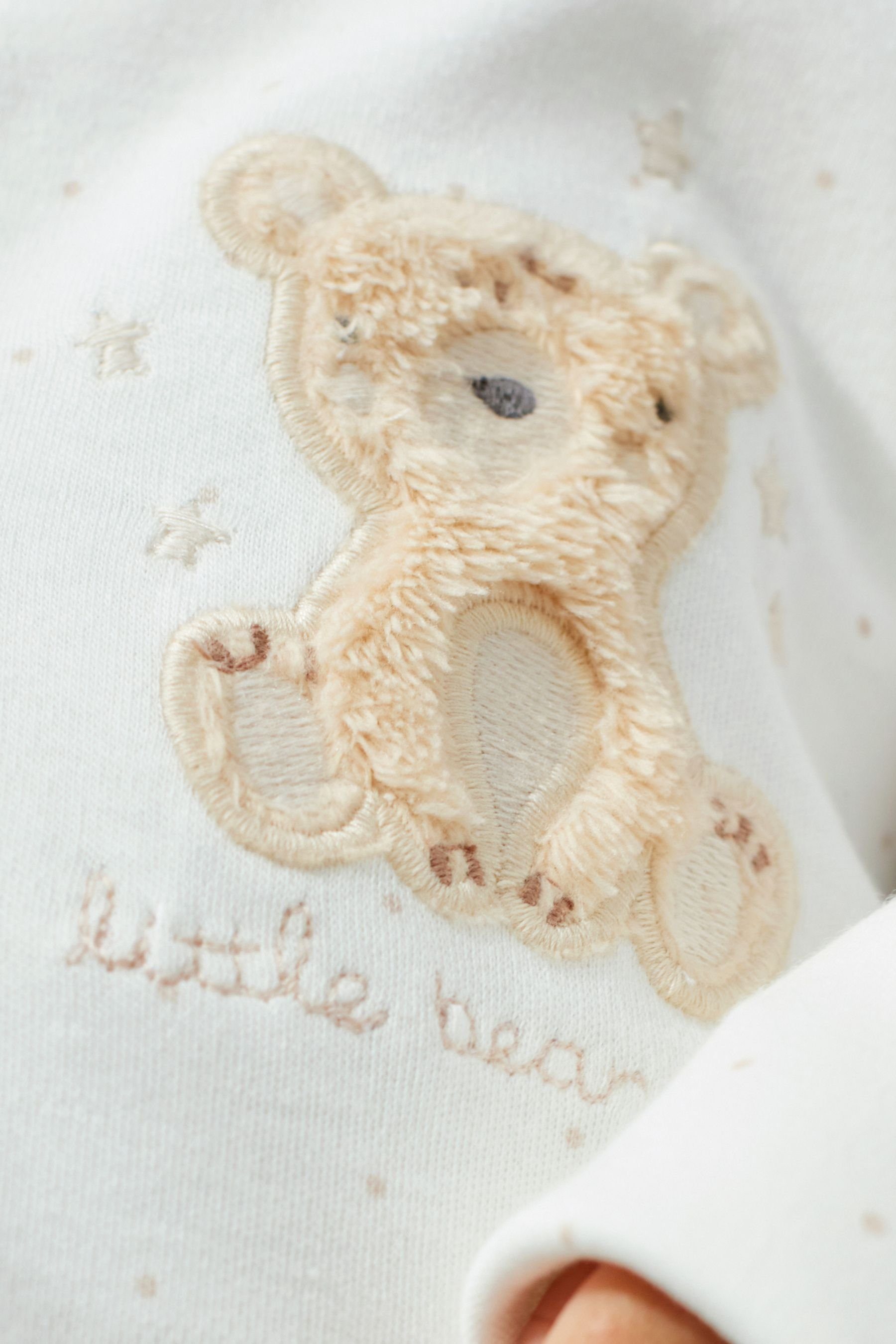 Next Schlafoverall Babyschlafanzüge mit 3er-Pack Applikation (3-tlg) Tan im Bear