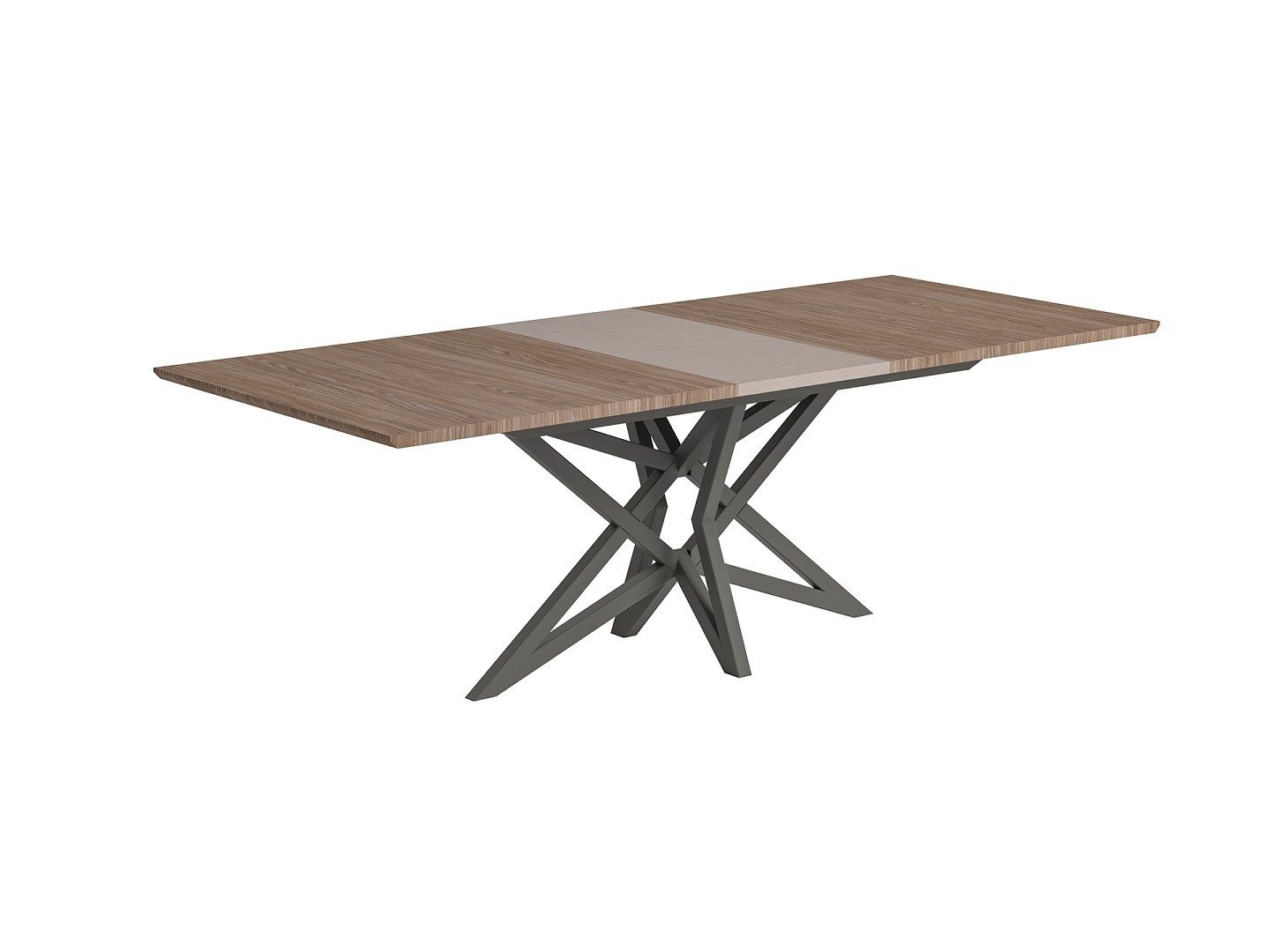 Interdesign24 Esstisch Amalfi (erweiterbar, mit Tischplatte in Walnussholzoptik), Made in Italy