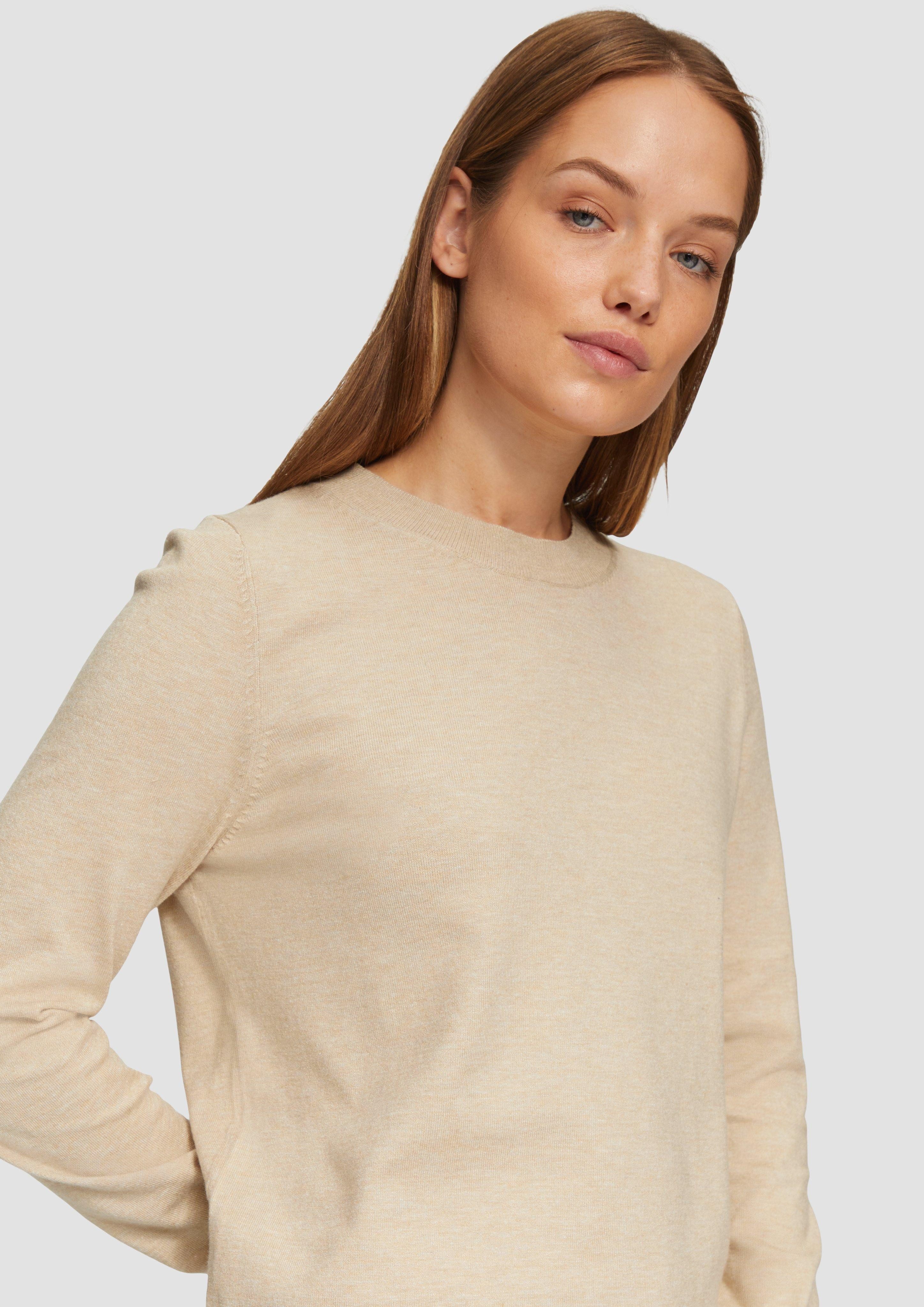 s.Oliver Strickpullover Strickpullover aus Viskosemix günstig online kaufen