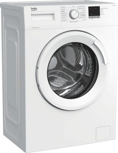 BEKO Waschmaschine WML61223NR1, 6 kg, 1200 U/min, LED-Display