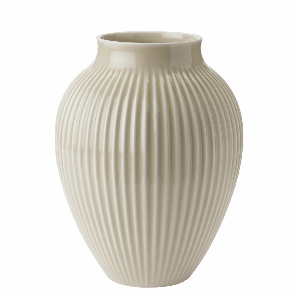 Knabstrup Dekovase Ripple Sand, 27 cm