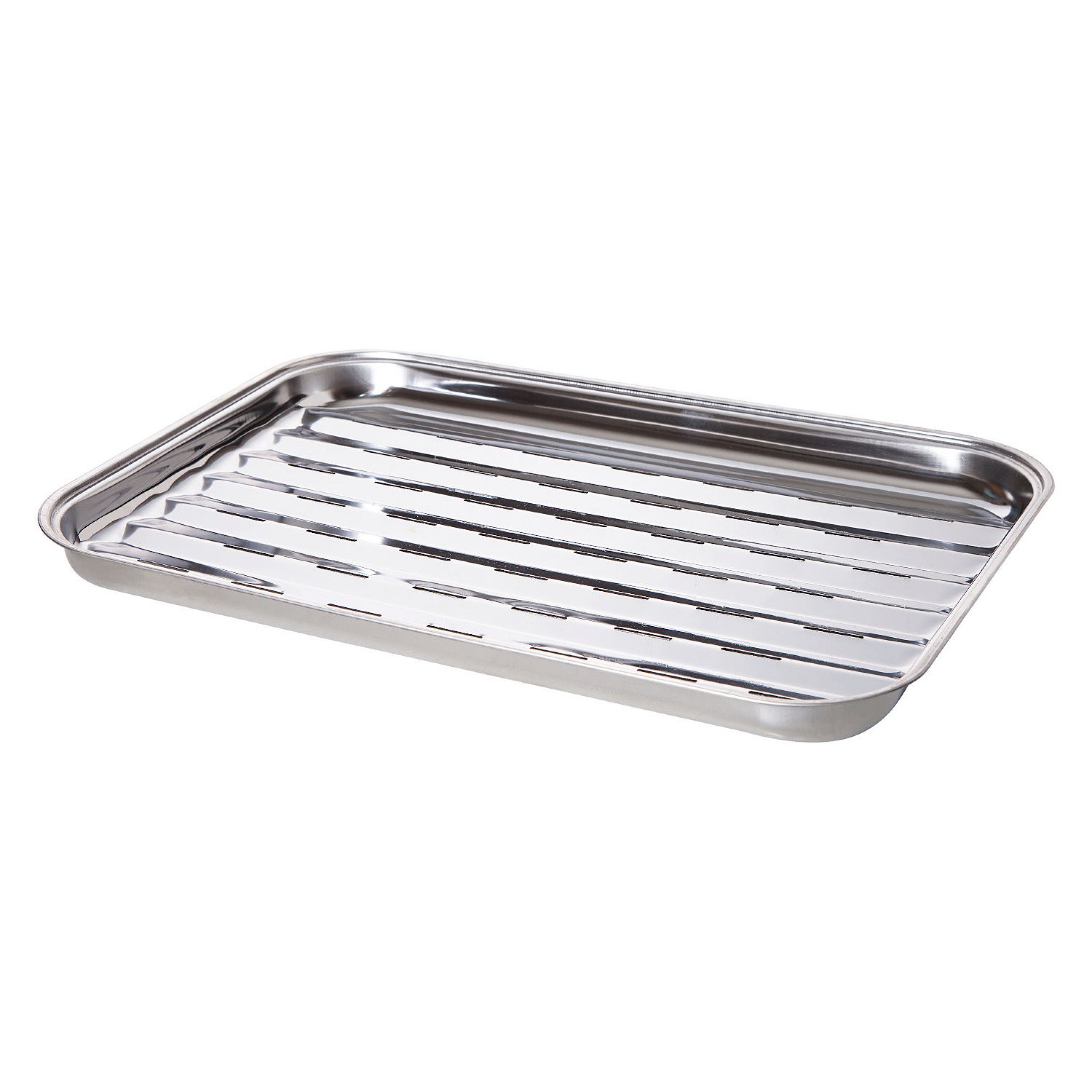 All Grill Gasgrill Allgrill Grillschale aus Edelstahl 34 x 24 x 2,5 cm zur Vermeidung