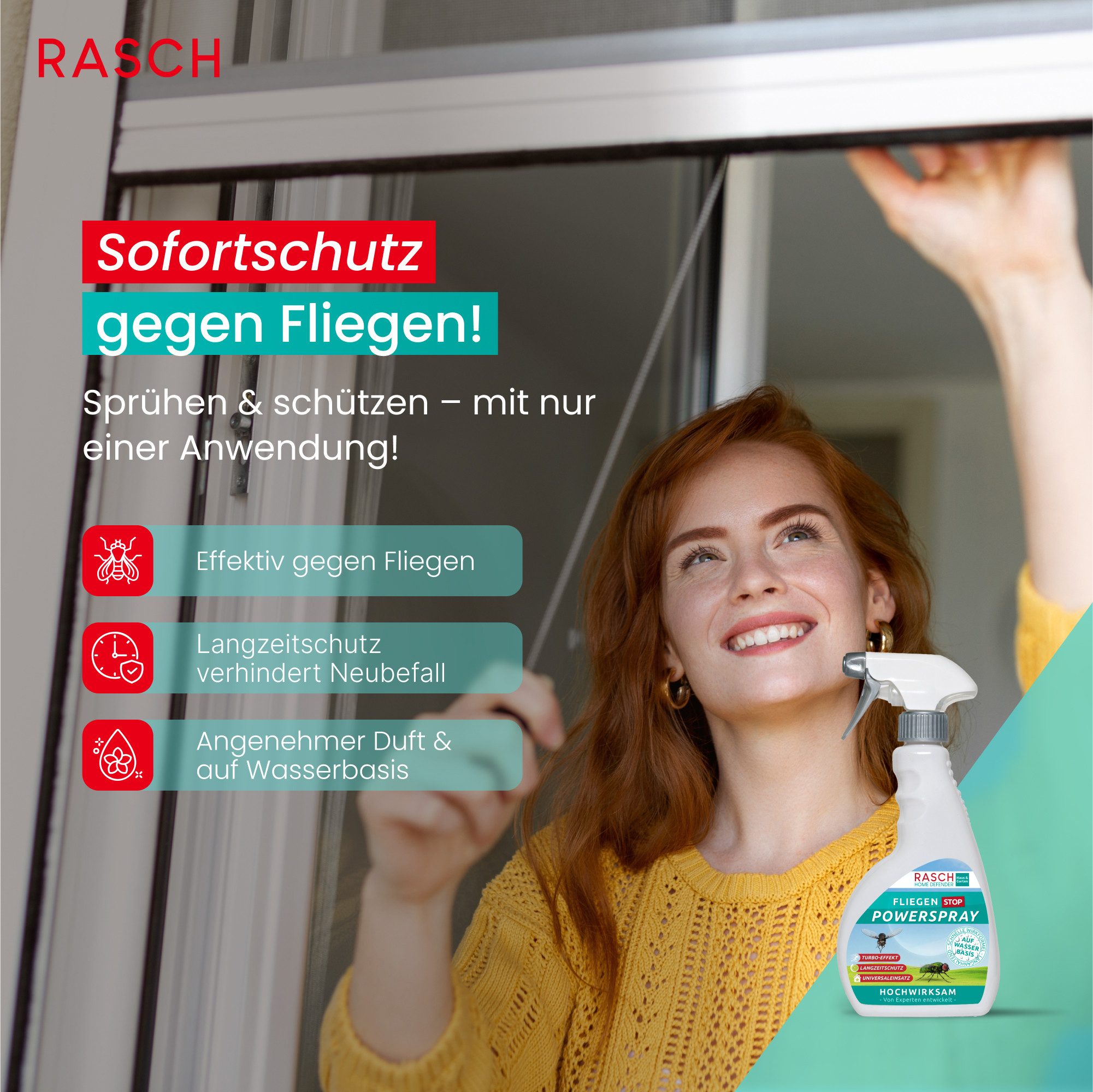 Rasch Insektenspray RASCH® HOME DEFENDER® Fliegen Stop Power Spray - (500ml), 500 ml, 500 ml – Bild 2 von 5