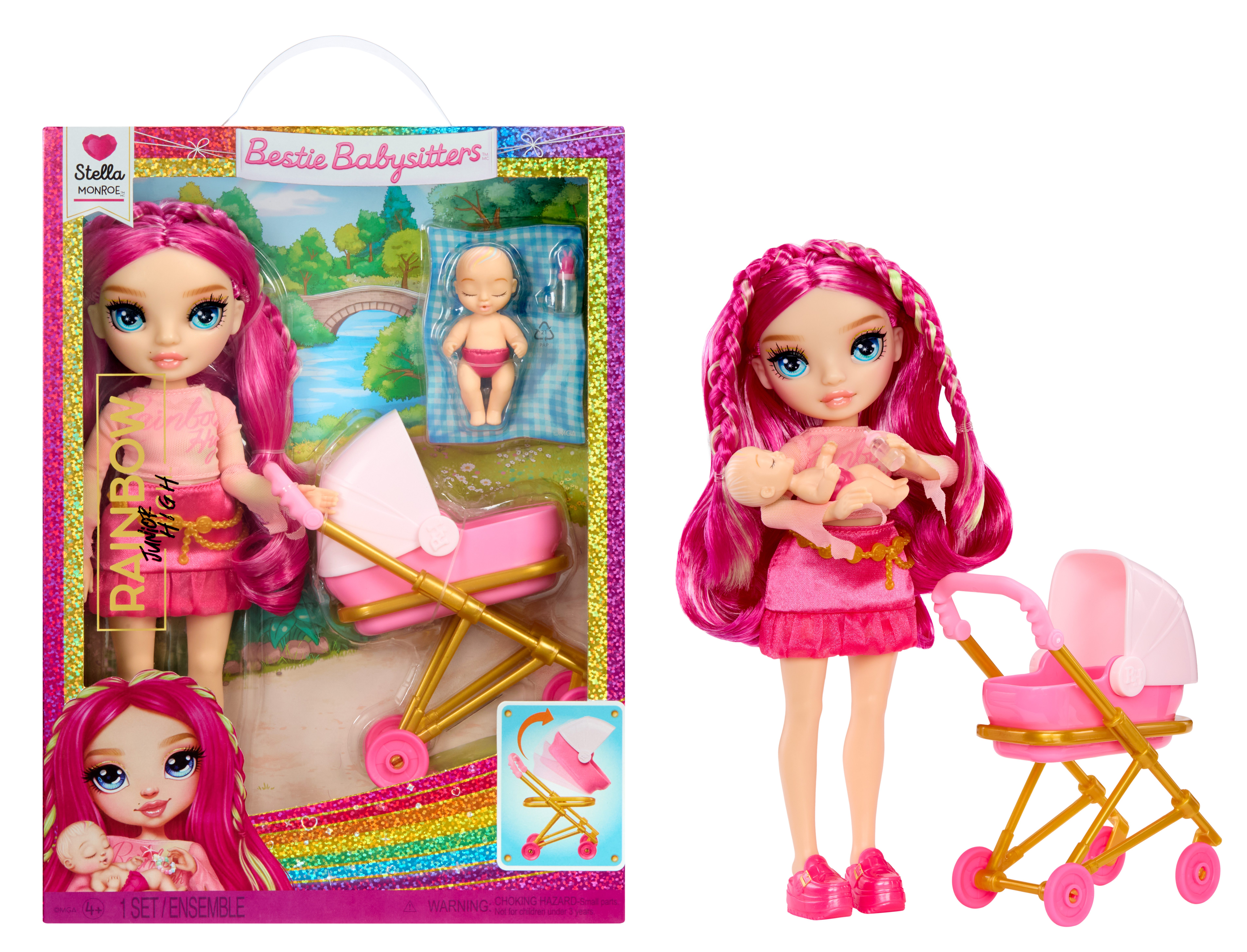 Rainbow High Anziehpuppe Jr High Bestie Babysitters Fashion Doll- Stella