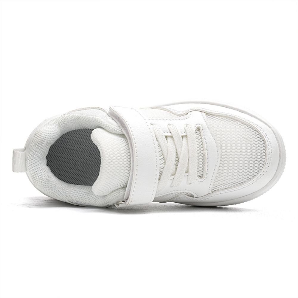 Sneaker Outdoor-Fitnessschuhe atmungsaktive Kinder-Sneaker, Laufschuhe, und atmungsaktiv, rutschfest) Leichte HUSKSWARE (Weiße Kinderschuhe, beidseitig