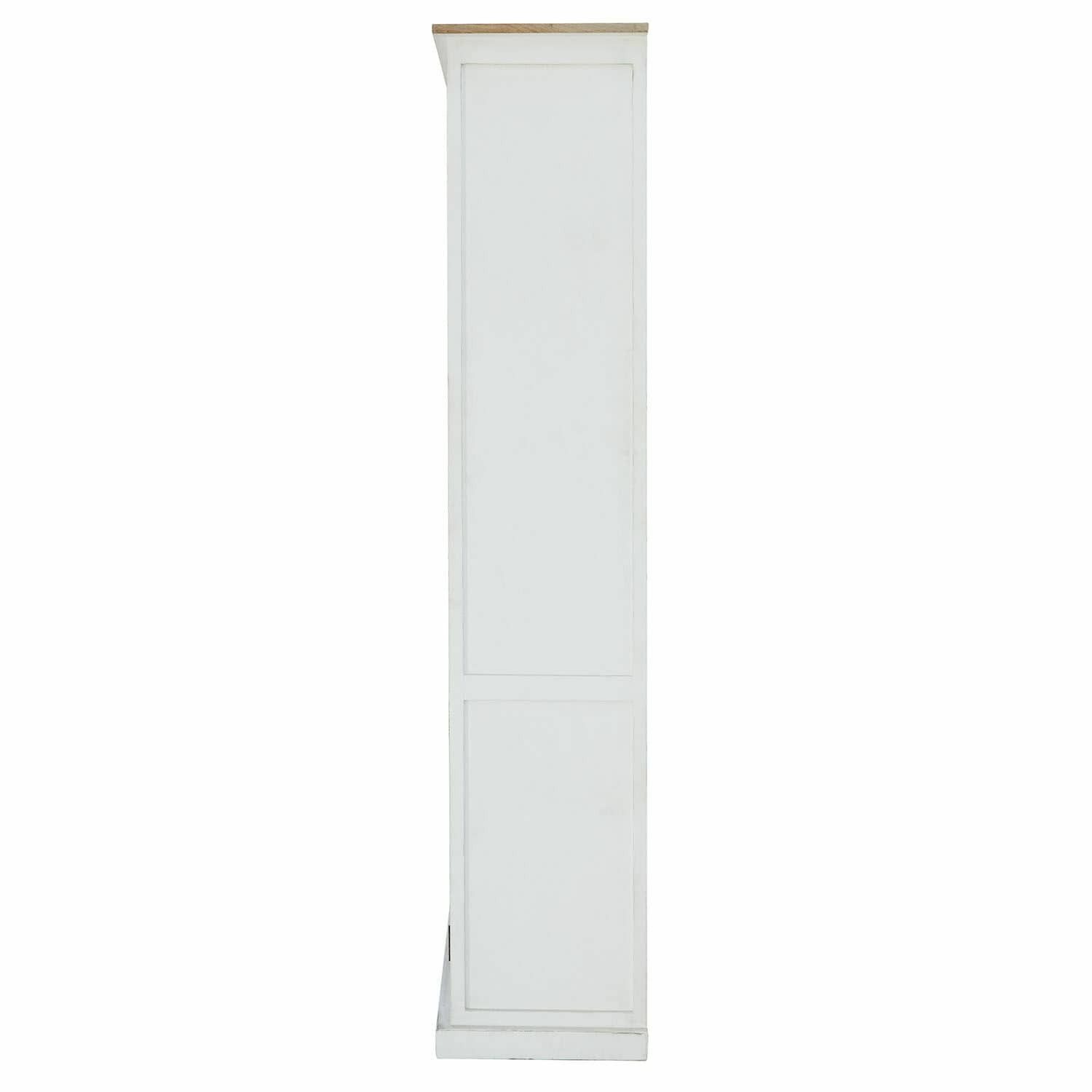 Mirabeau Glasvitrine Schrank Frapelle weiß/braun