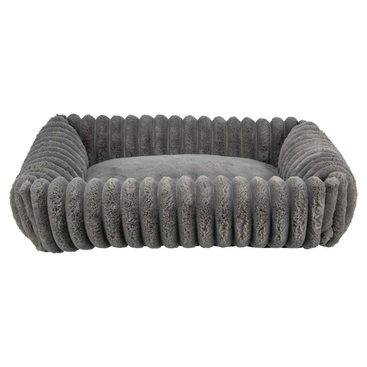 Trixie Hundebett Basko Größe M – Mit Kopfkissen, Weich Aus Nylon/Velours, Polyester-Füllung