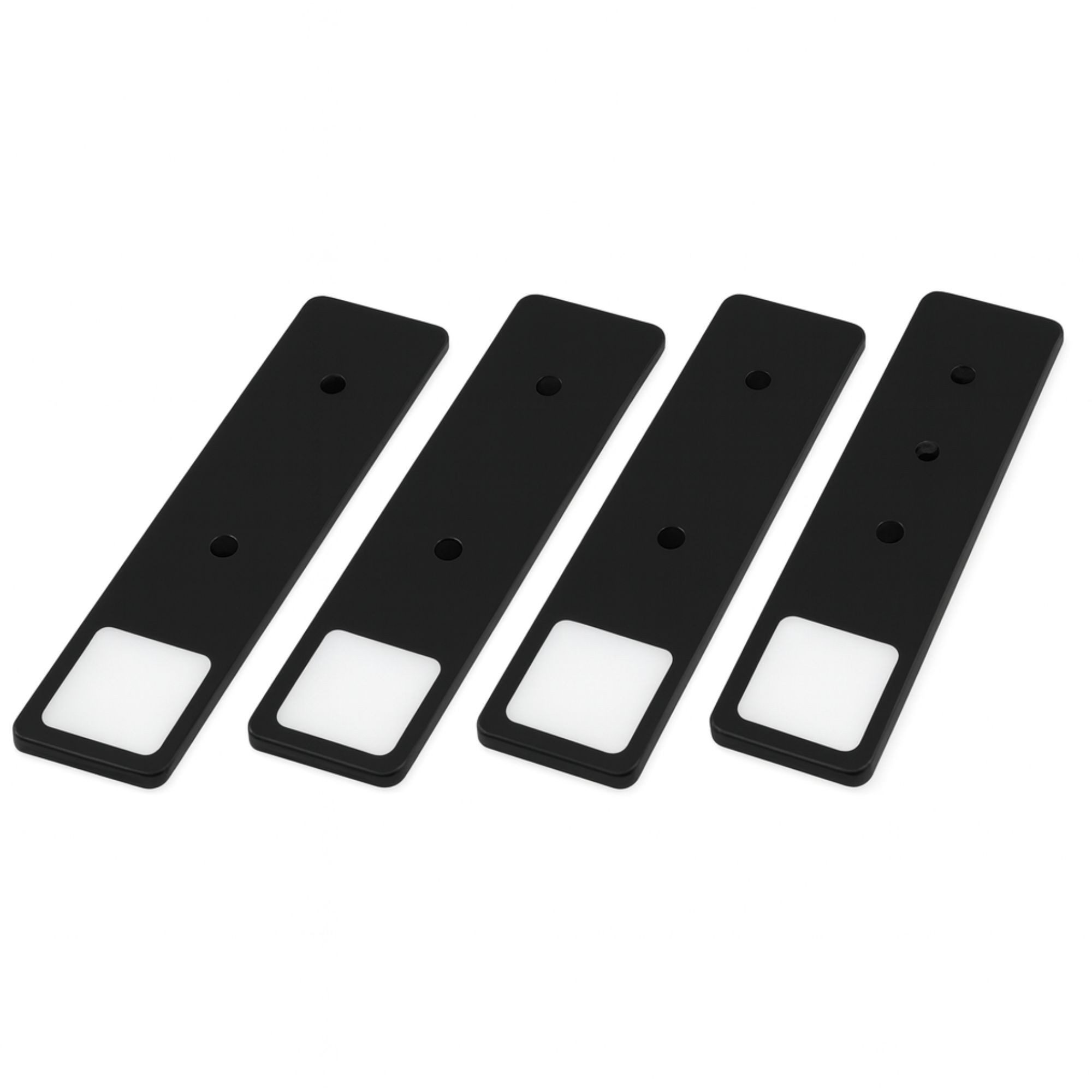 kalb LED Unterbauleuchte LED Unterbauleuchte Solid2, SET schwarz, mech. Schalter, 3W, 4er Set warmweiß, warmweiß/neutralweiß