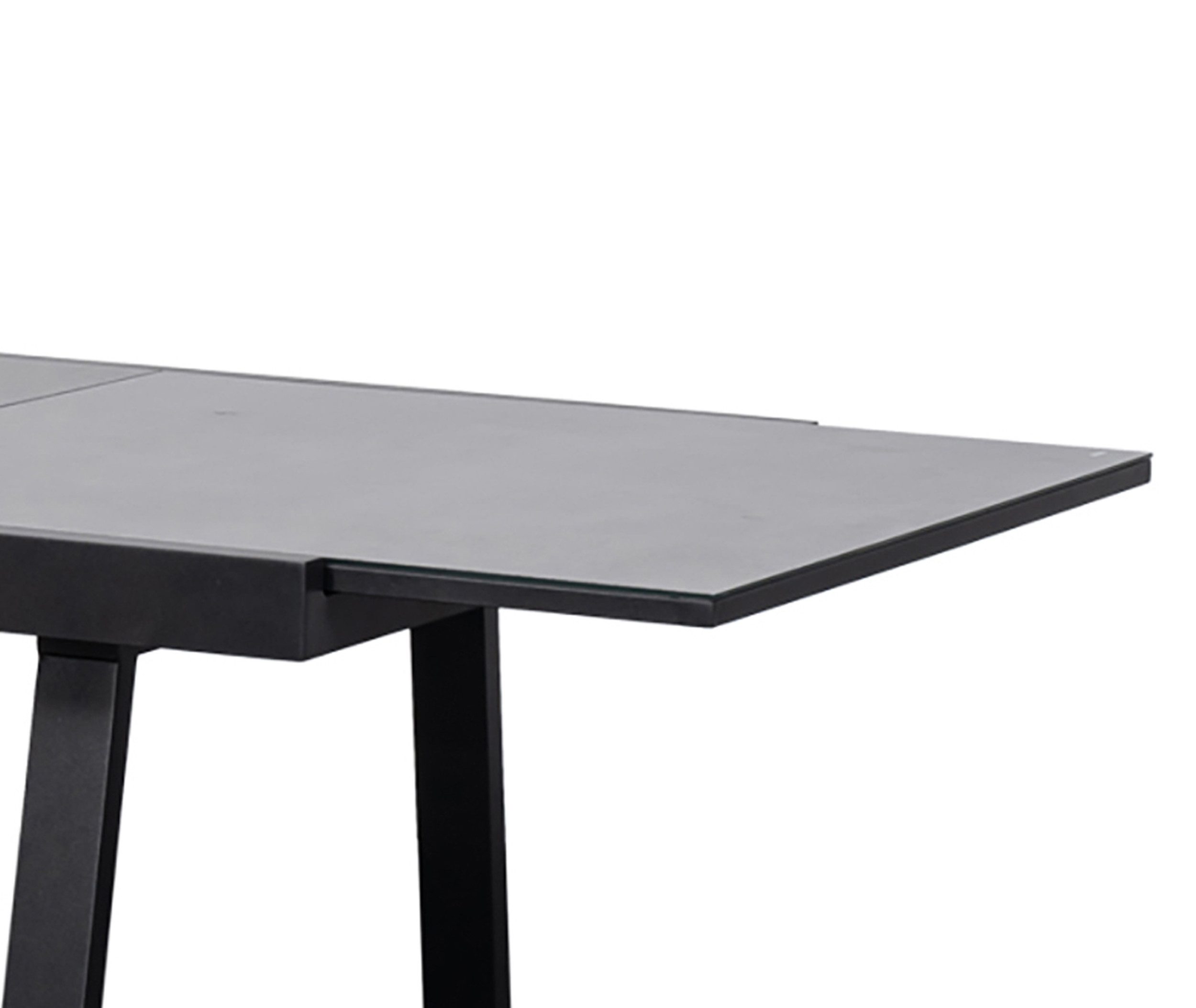 TPFGarden Gartentisch AYLESBURY (Ausziehtisch aus pulverbeschichtetem Aluminium, Hochwertige Tischplatte aus 5 mm Keramikglas), Esstisch - Terrassentisch - Maße (BxHxT): 100 x 75 x 180/240 cm