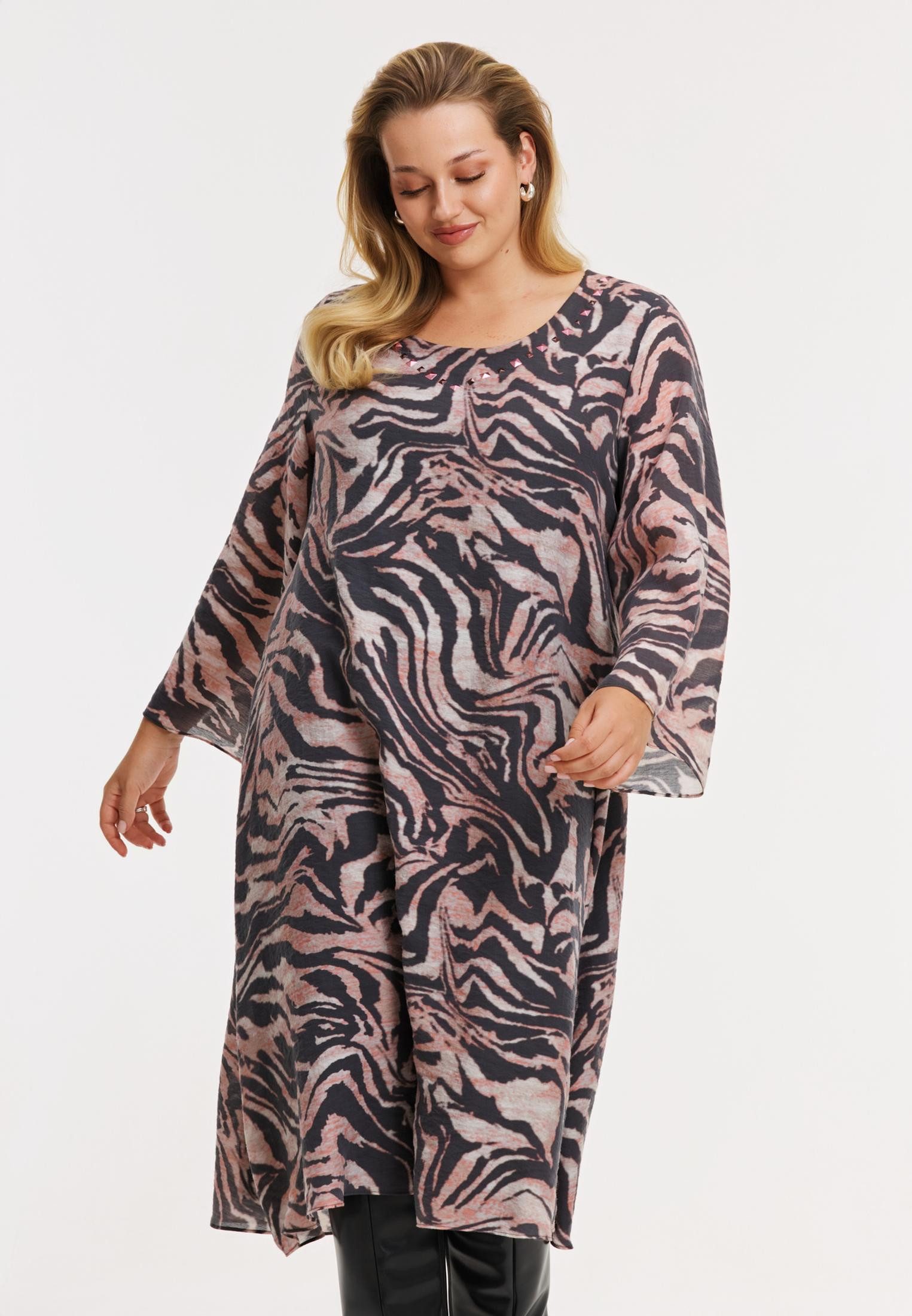 YOEK A-Linien-Kleid Damen Kleid mit Druck