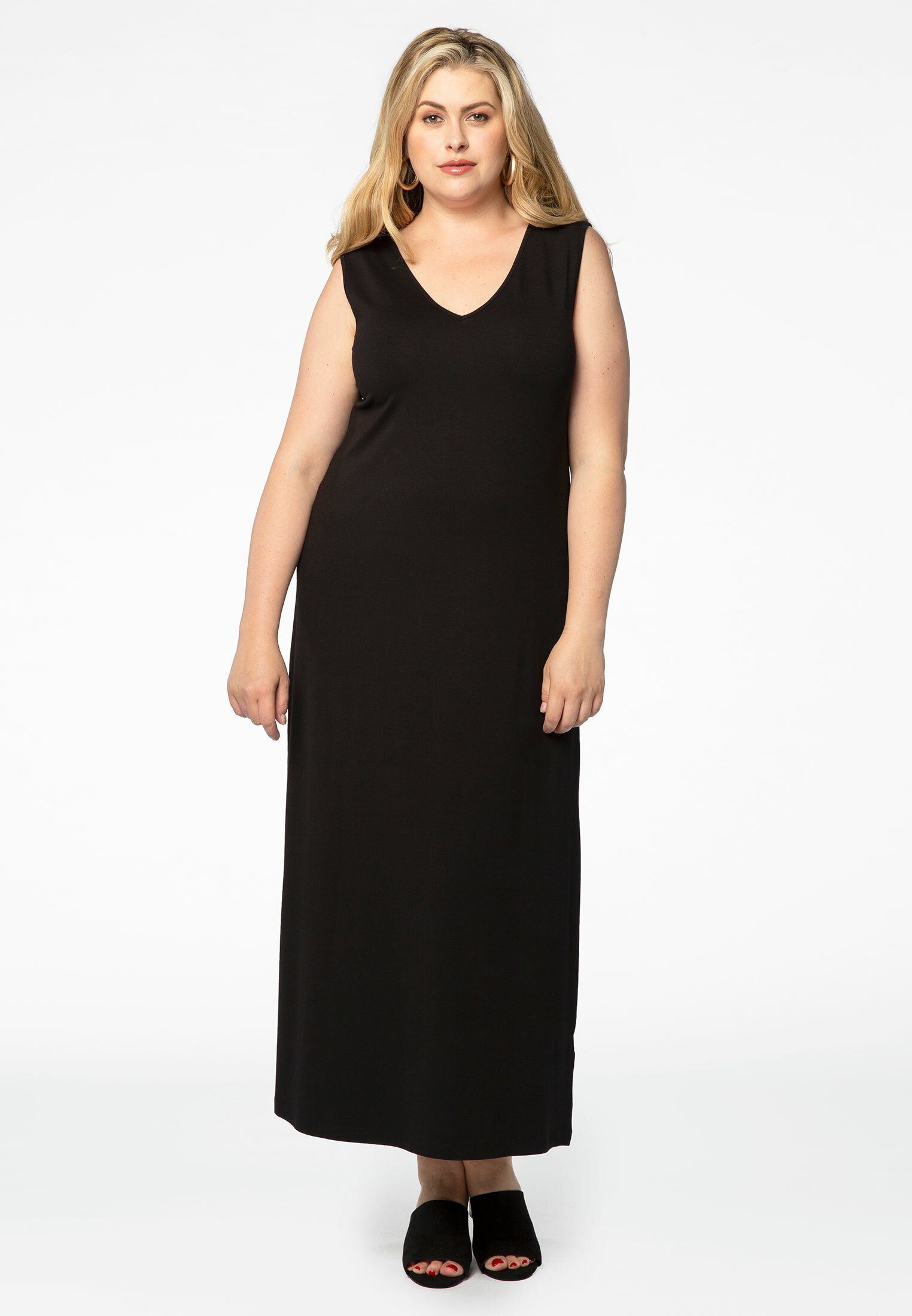 YOEK A-Linien-Kleid Damen Maxikleid Große Größen günstig online kaufen