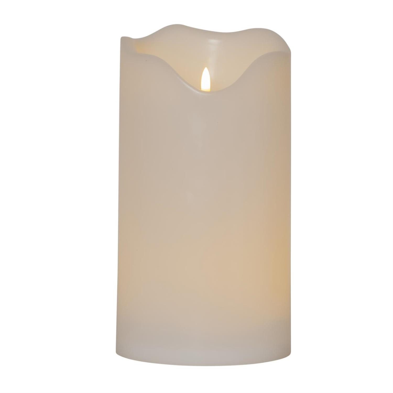 LED-Kerze LED XXL Kerze Flamme Kunststoff flackernd H:30cm für Balkon Terrasse