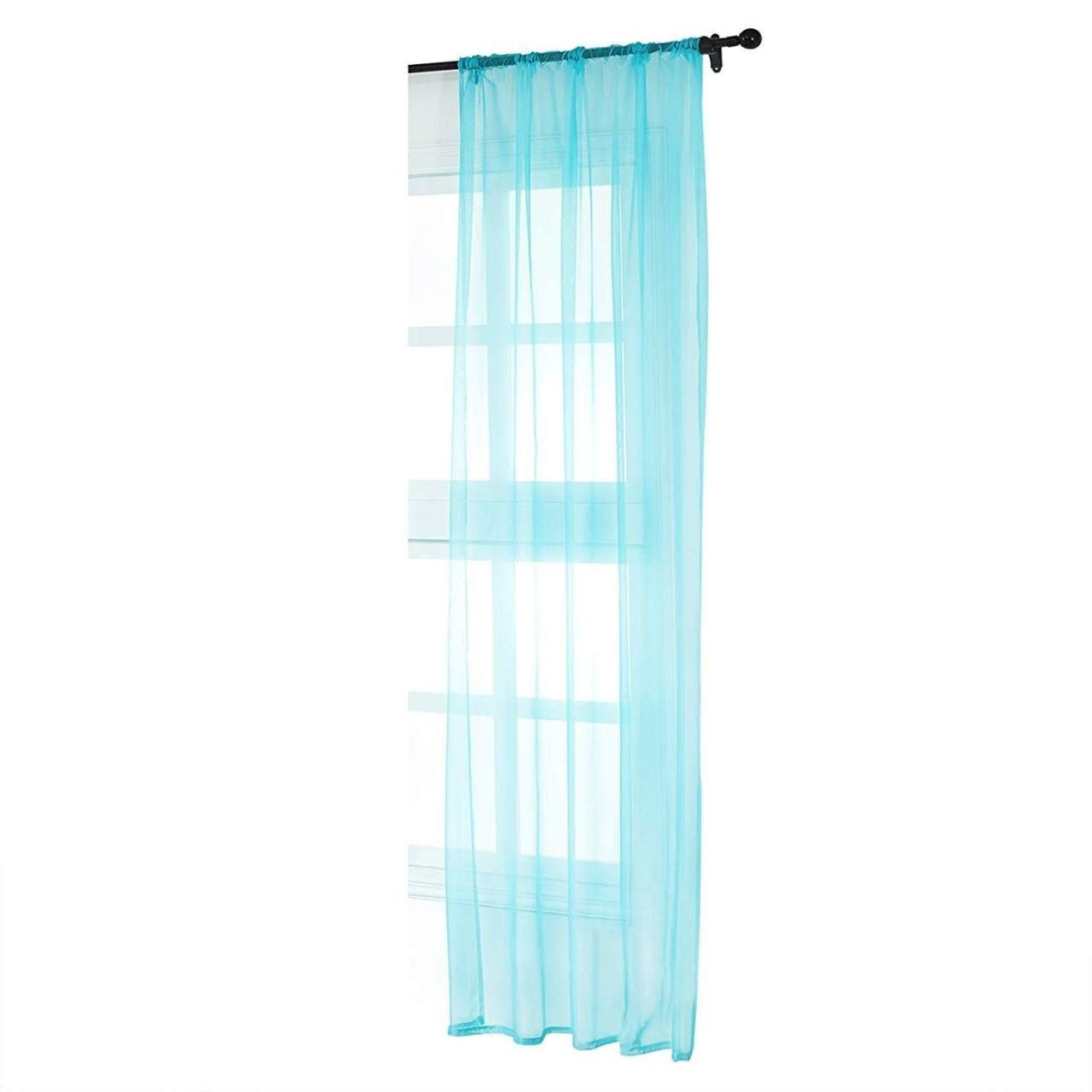 Woltu Gardine (1 St), halbtransparent, Vorhang mit Kräuselband Stores Voile. Reduzierter Preis € 12,99. Unverbindliche Preisempfehlung € 18,99, (€ 12,99 pro 1 Stk)