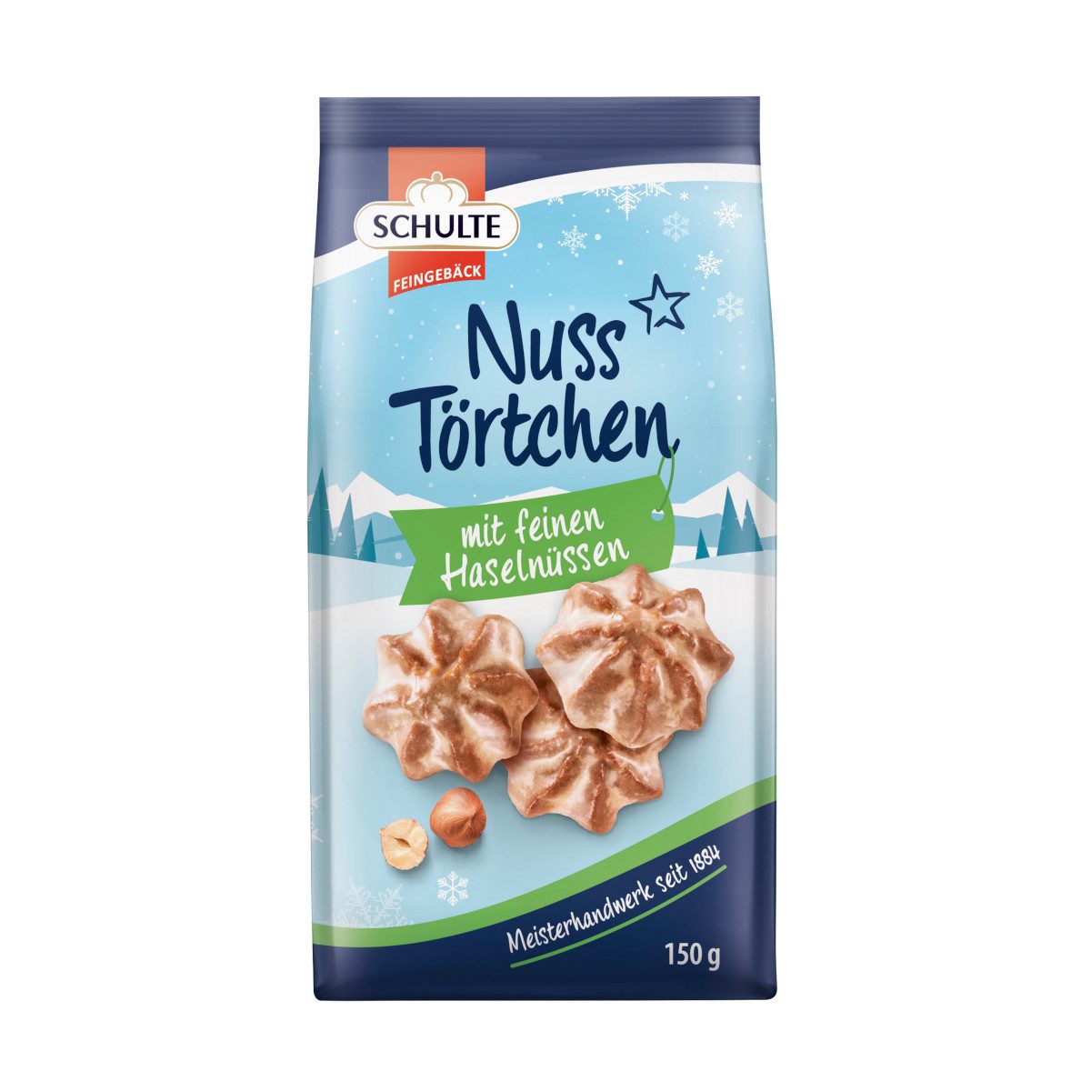 Schulte Süßigkeit, Schulte Gebäck Nuss-Törtchen nach Lebkuchen-Art Packung 150g