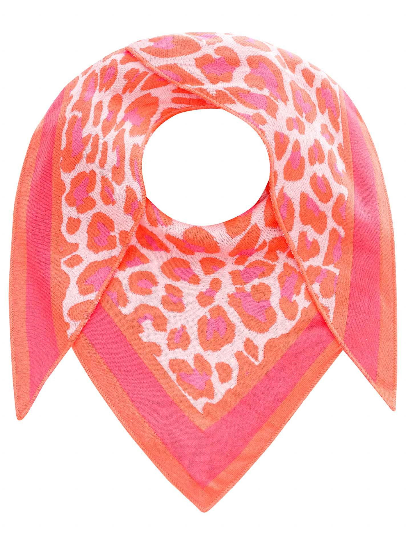 Zwillingsherz Dreieckstuch "Leo-Rand", Leopardmuster, Strick, wärmend günstig online kaufen