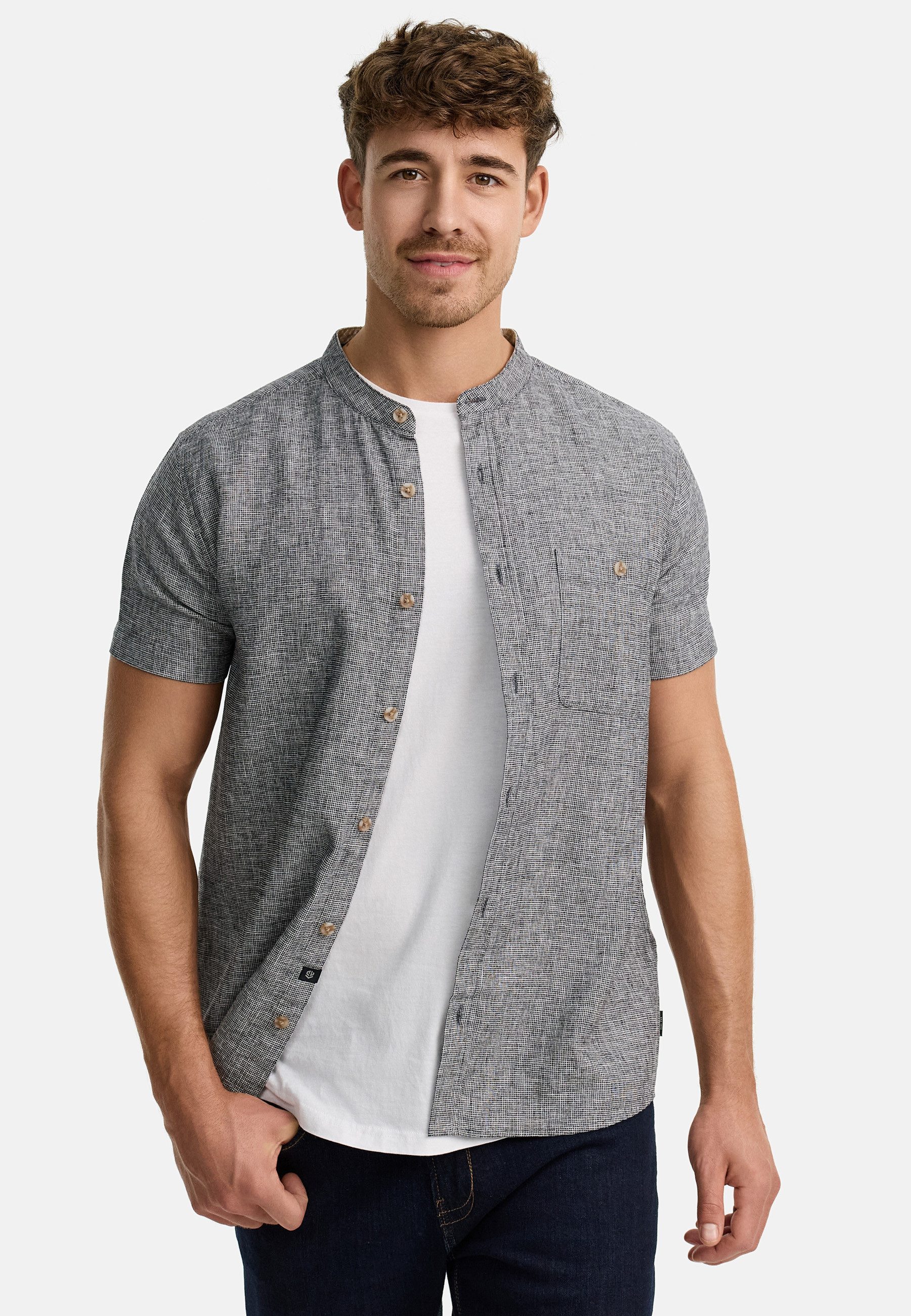 Indicode Kurzarmhemd Herren INHelmer Herrenhemd Kurzarm Kurzarm-Hemd in mod günstig online kaufen