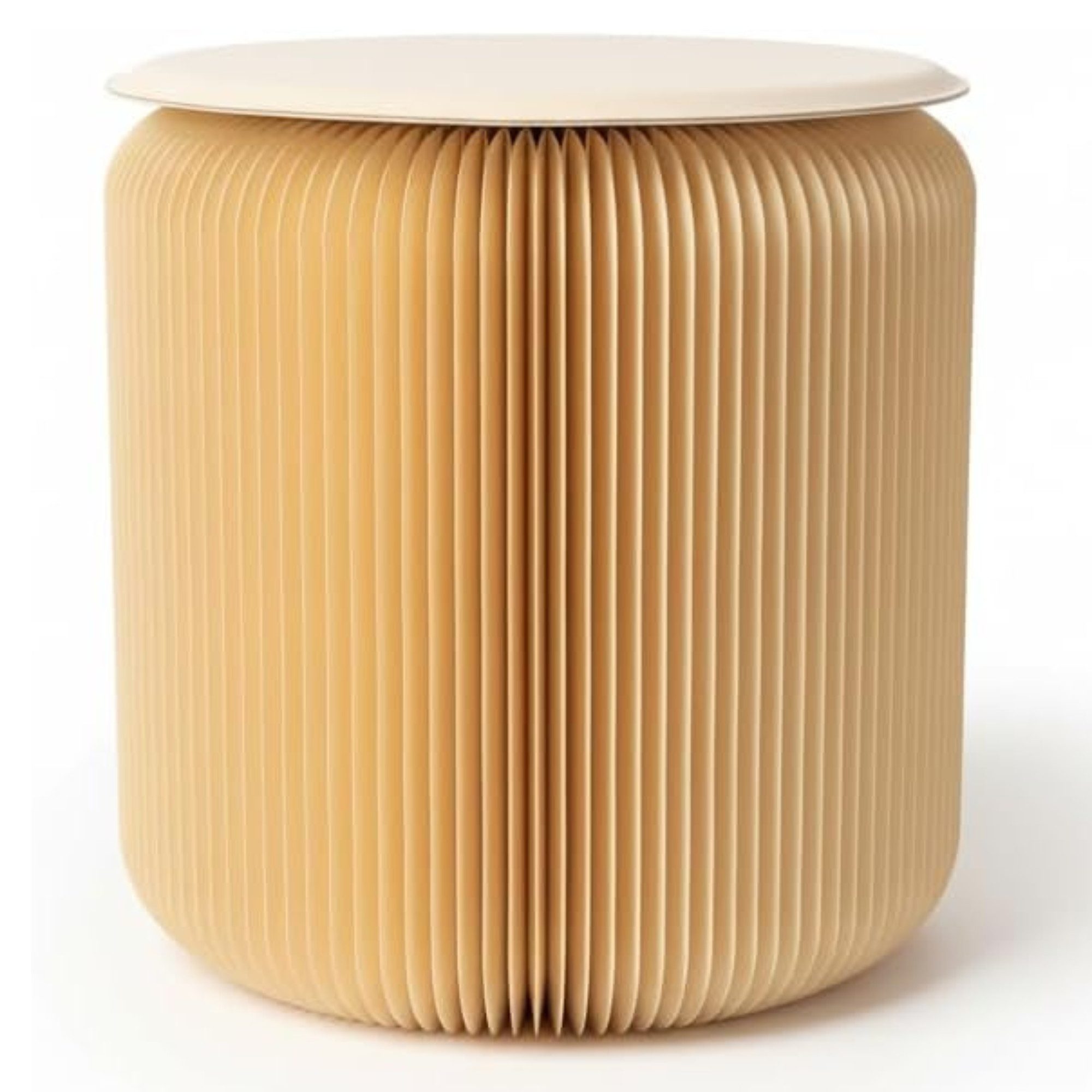 Lyveo Tritthocker Papierhocker Klapphocker faltbar 36x42cm Klappstuhl Beist günstig online kaufen